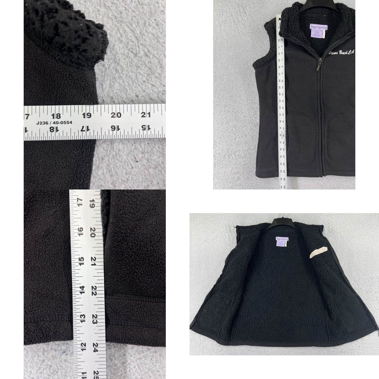 Vintage VINTAGE Karizma Vest Womens M Black Full Zip Polyester Fleece Size M / US 6-8 / IT 42-44 - 8 Thumbnail