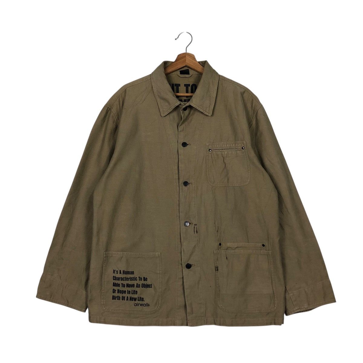 Japanese Brand 📌Vintage Chore Work Military Design Air Walk Punk Design Size US L / EU 52-54 / 3 - 2 Thumbnail