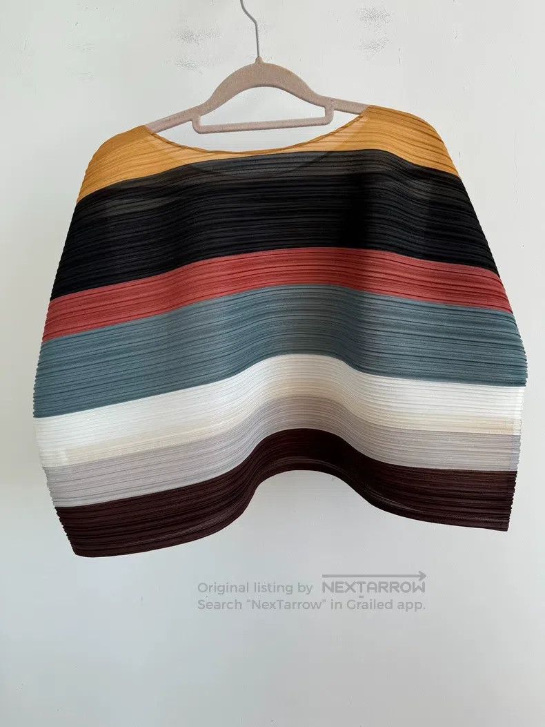 Issey Miyake Issey Miyake Brown Short Sleeve Size L / US 10 / IT 46 - 2 Thumbnail