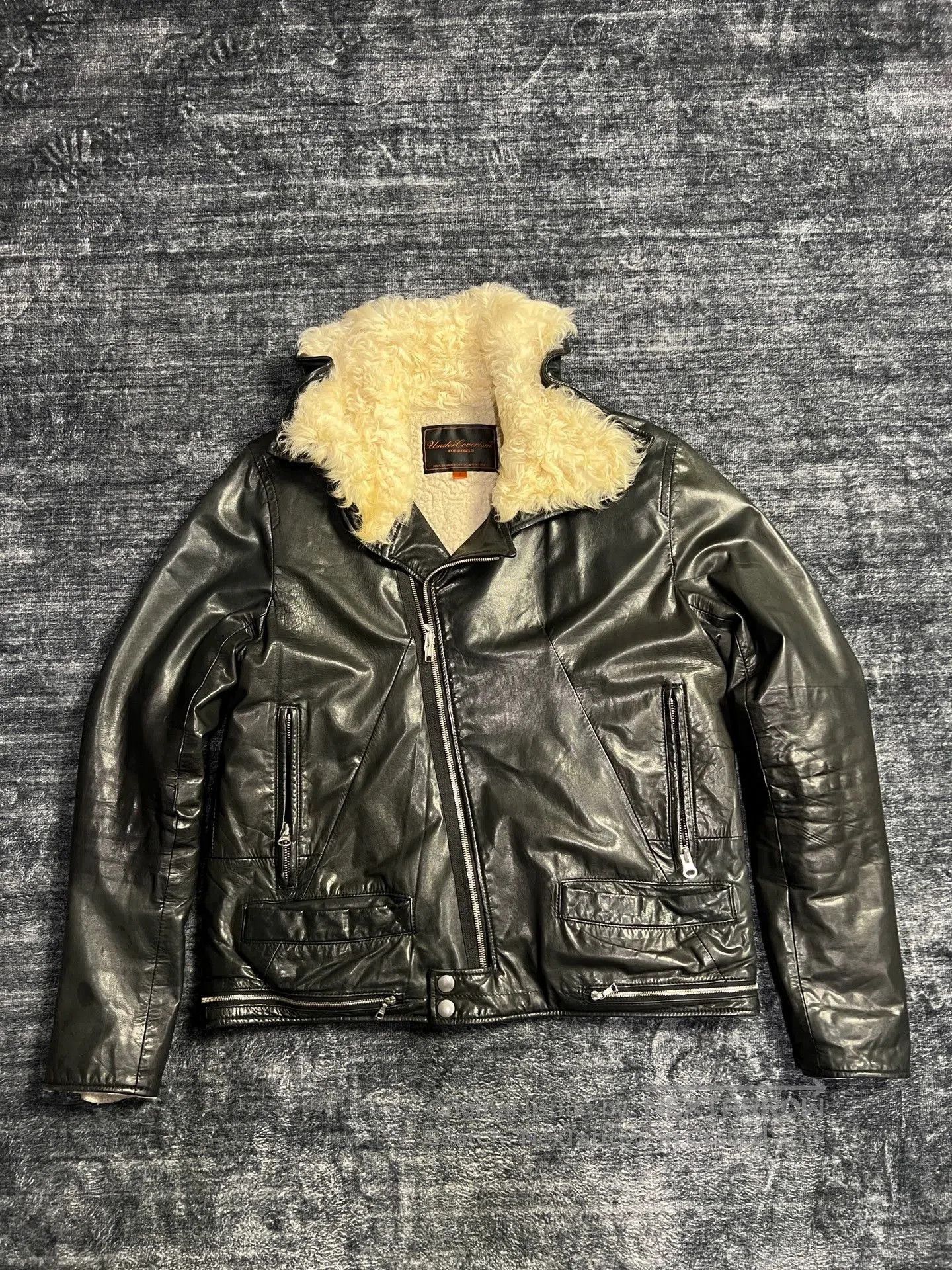 Undercover Undercover AW13 Double Zip Leather Rider Jacket Thom