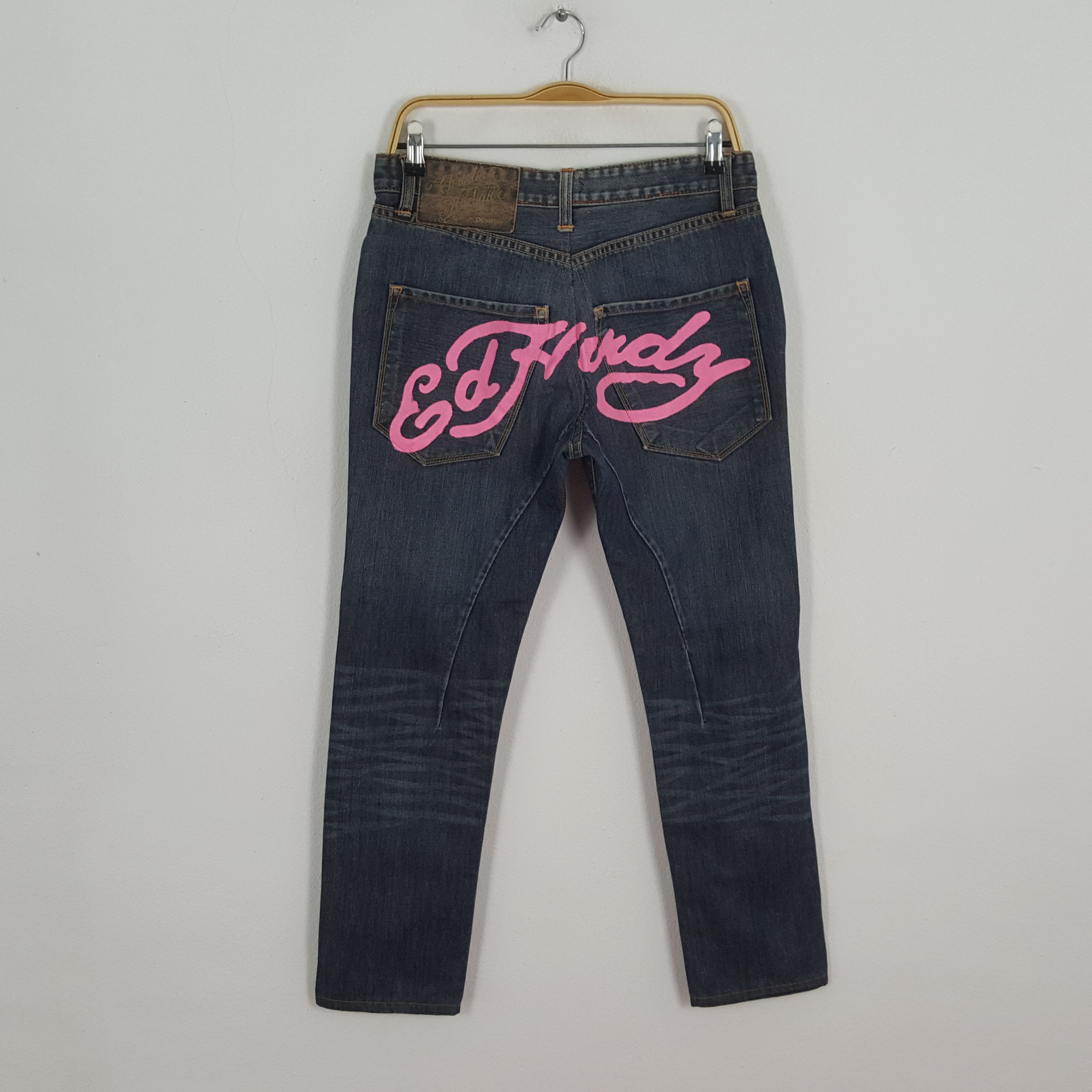 Christian Audigier × Ed Hardy × Vintage Vintage ED HARDY by CHRISTIAN AUDIGIER Designer Brand Jeans Size US 30 / EU 46 - 1 Thumbnail