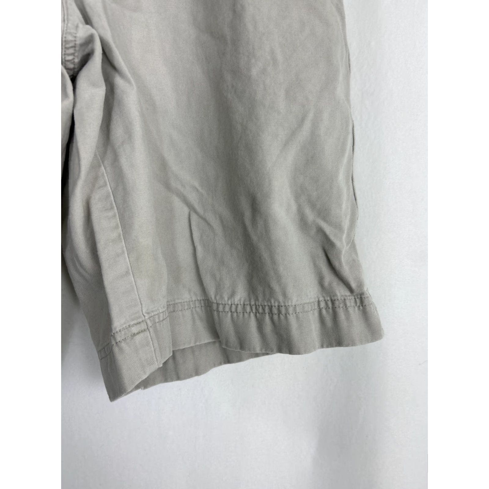Vintage Columbia Mens Cargo Shorts Beige Cotton 34x10.5 Hiking Cargo Pockets Easy Care Lightweight - Mens Size US 34 / EU 50 - 4 Thumbnail