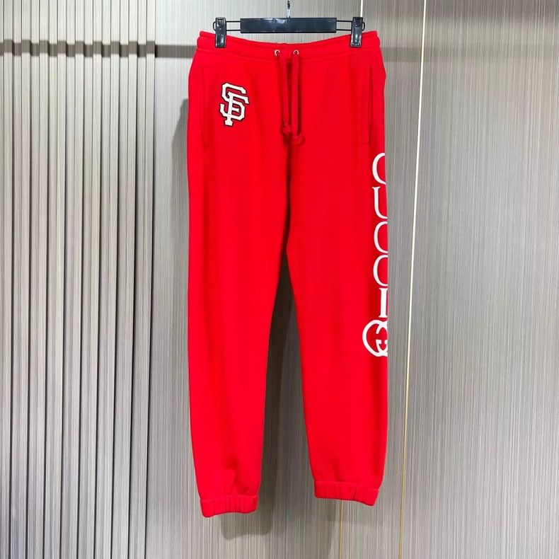 Gucci Size XS Embroidered printed letter casual trousers 2