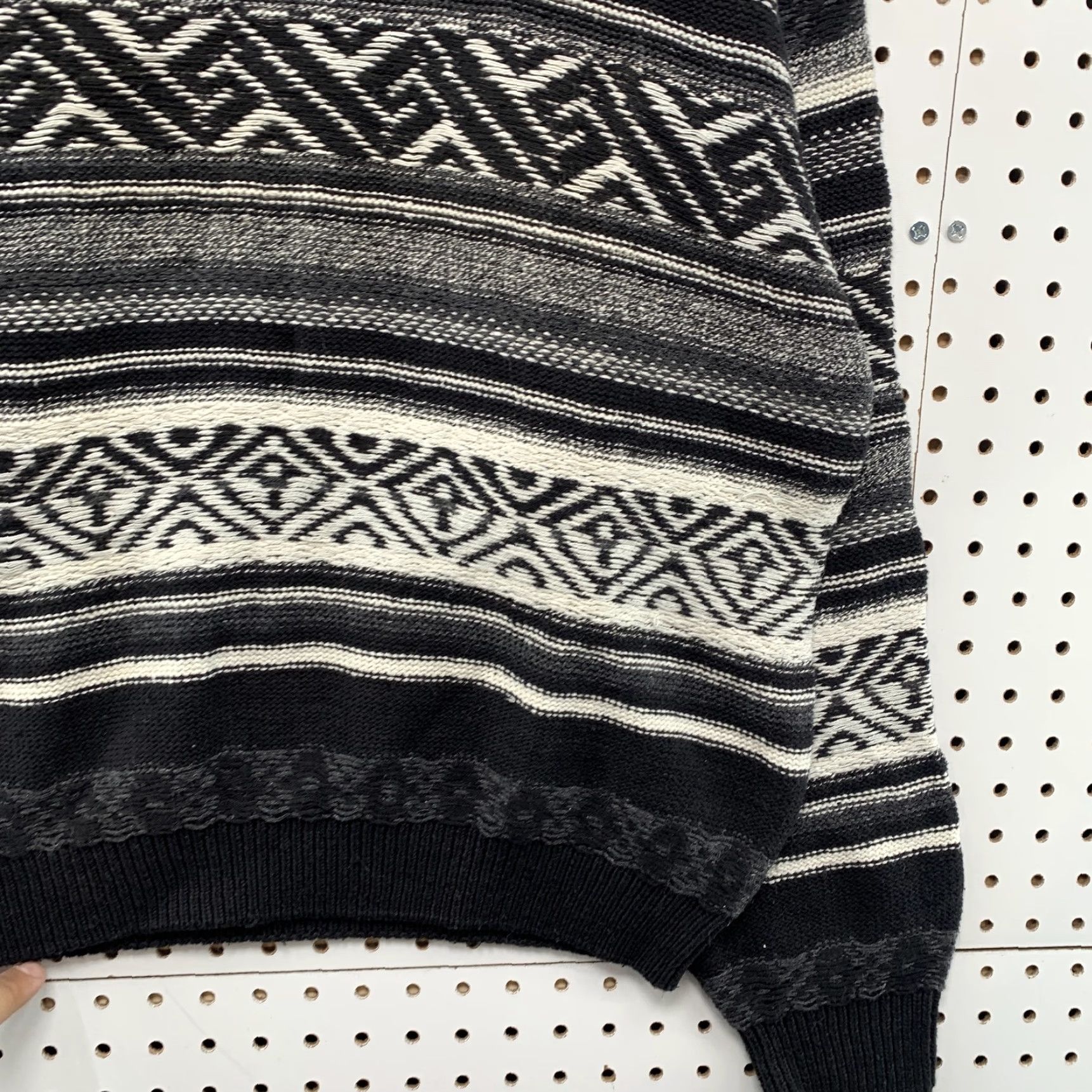 Vintage VINTAGE Fenn Wright Manson Black Striped Sweater Mens Large Ramie Cotton Pullover Knit Crew Neck Winter Casual Mens L Black Striped Sweater Size US L / EU 52-54 / 3 - 7 Thumbnail