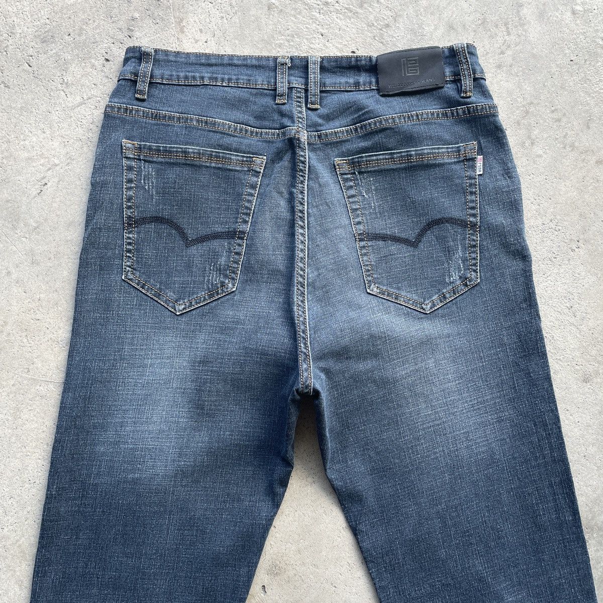 Japanese Brand Vintage WGSJ Jeans Faded Denim Pants Distressed W31 Size US 31 - 11 Thumbnail