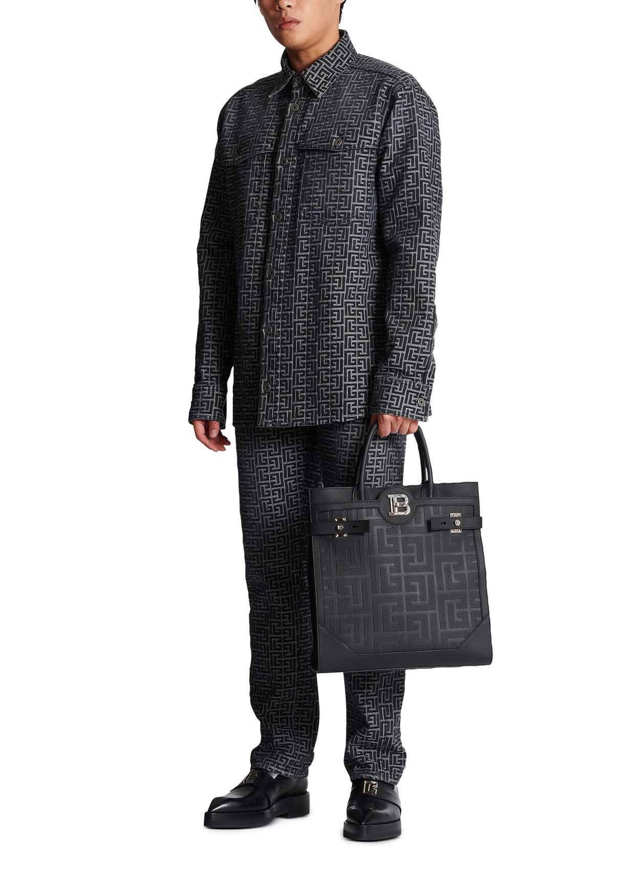 Balmain o1w1db10624 BBUZZ Tote Bag in Black Size ONE SIZE - 2 Thumbnail