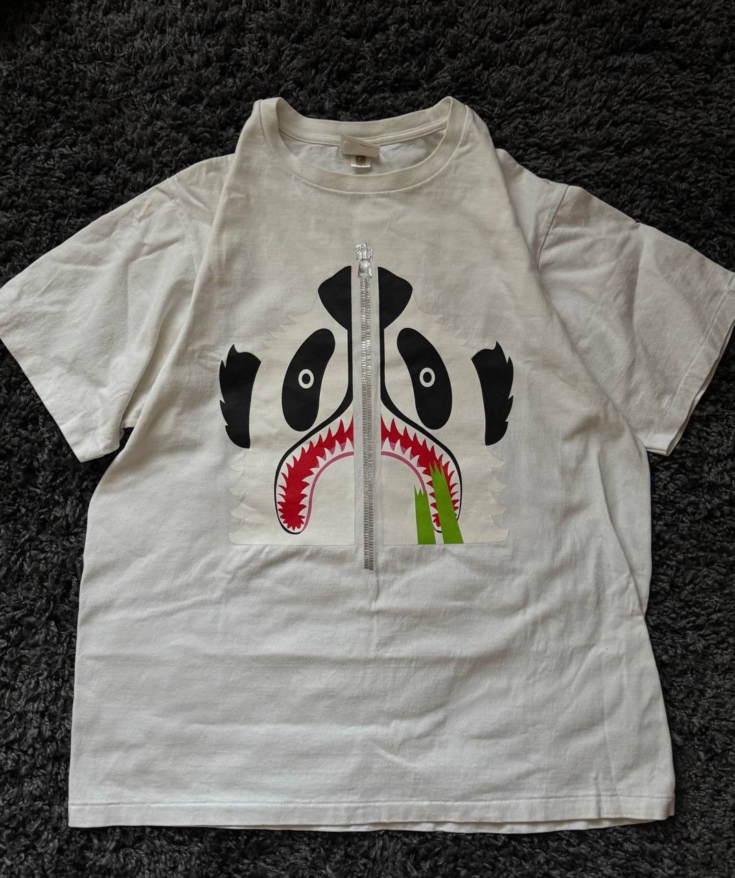 Bape bape panda white t-shirt Size US XL / EU 56 / 4 - 1 Thumbnail