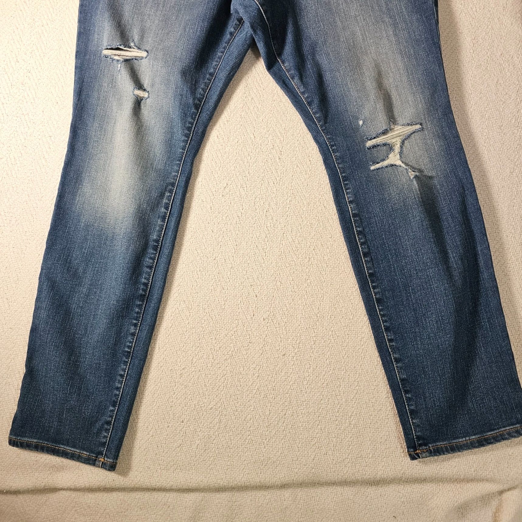 Vintage Universal Thread Jeans Women Skinny Cropped High-Rise 16 Blue 28in Inseam Stretch Size 38" / US 16 / IT 52 - 2 Thumbnail