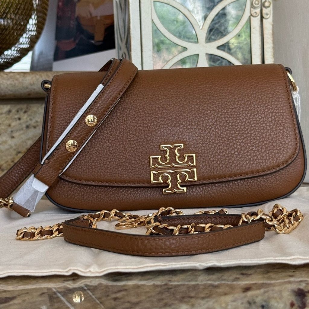 Tory Burch Tory Burch BRITTEN CONVERTIBLE CROSSBODY Leather Shoulder in Size ONE SIZE - 3 Thumbnail