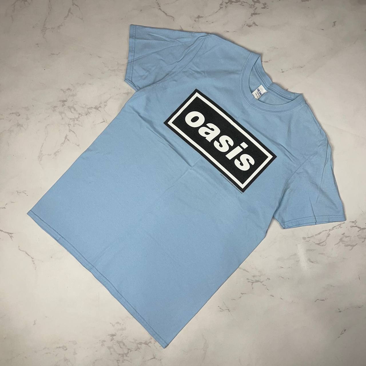 Vintage Oasis Classic Band Logo Blue T-Shirt Size Medium Size US M / EU 48-50 / 2 - 2 Thumbnail