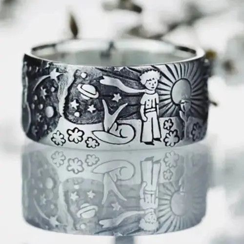 Jewelry Vintage Emo Grunge Ring Size ONE SIZE - 2 Thumbnail