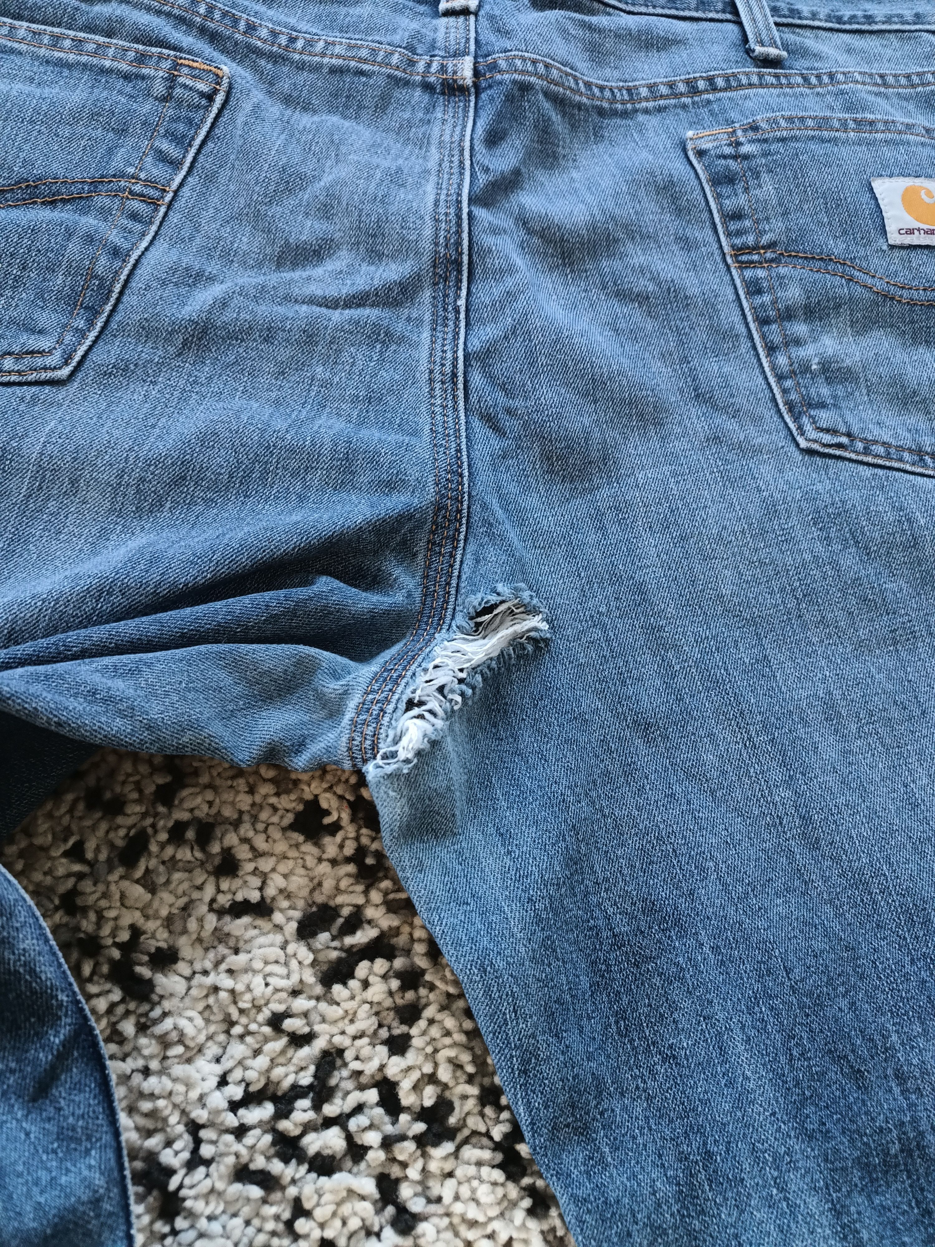 Carhartt × Vintage Vintage crazy thrashed Carhartt work wear pants Size US 42 / EU 58 - 3 Thumbnail