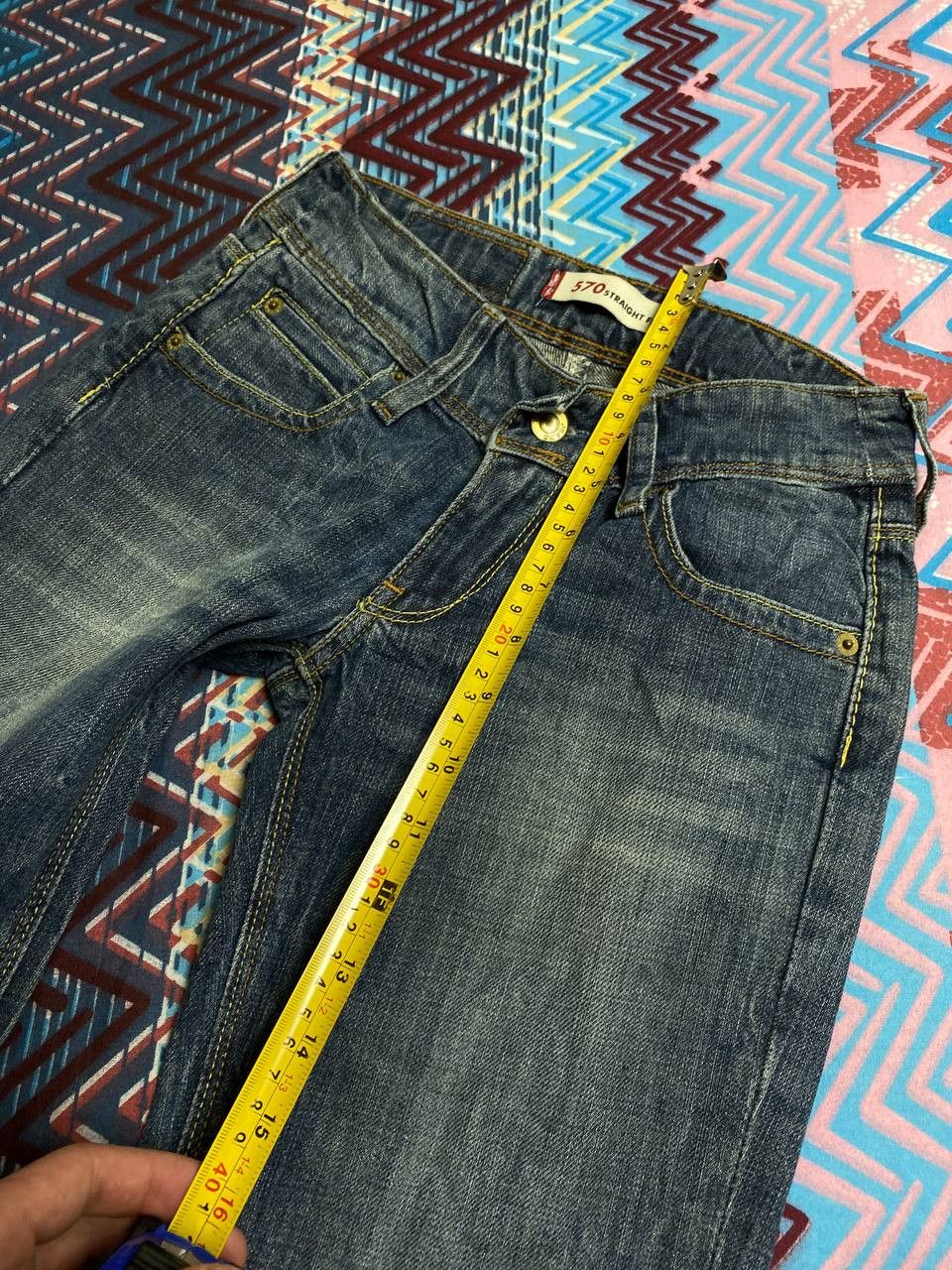Levi's × Vintage Vintage Levi's 570 Faded Straight Denim Pants Size 25" / US 0 / IT 36 - 11 Thumbnail