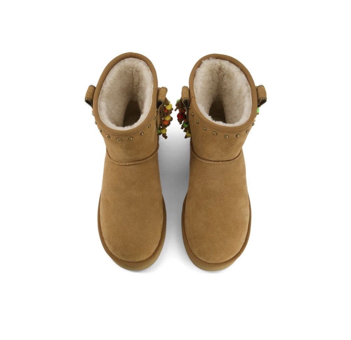 Other 1199 Bazo's 'Surfer Beaded Boots (Beige)' Size US 10 / EU 43 - 3 Thumbnail