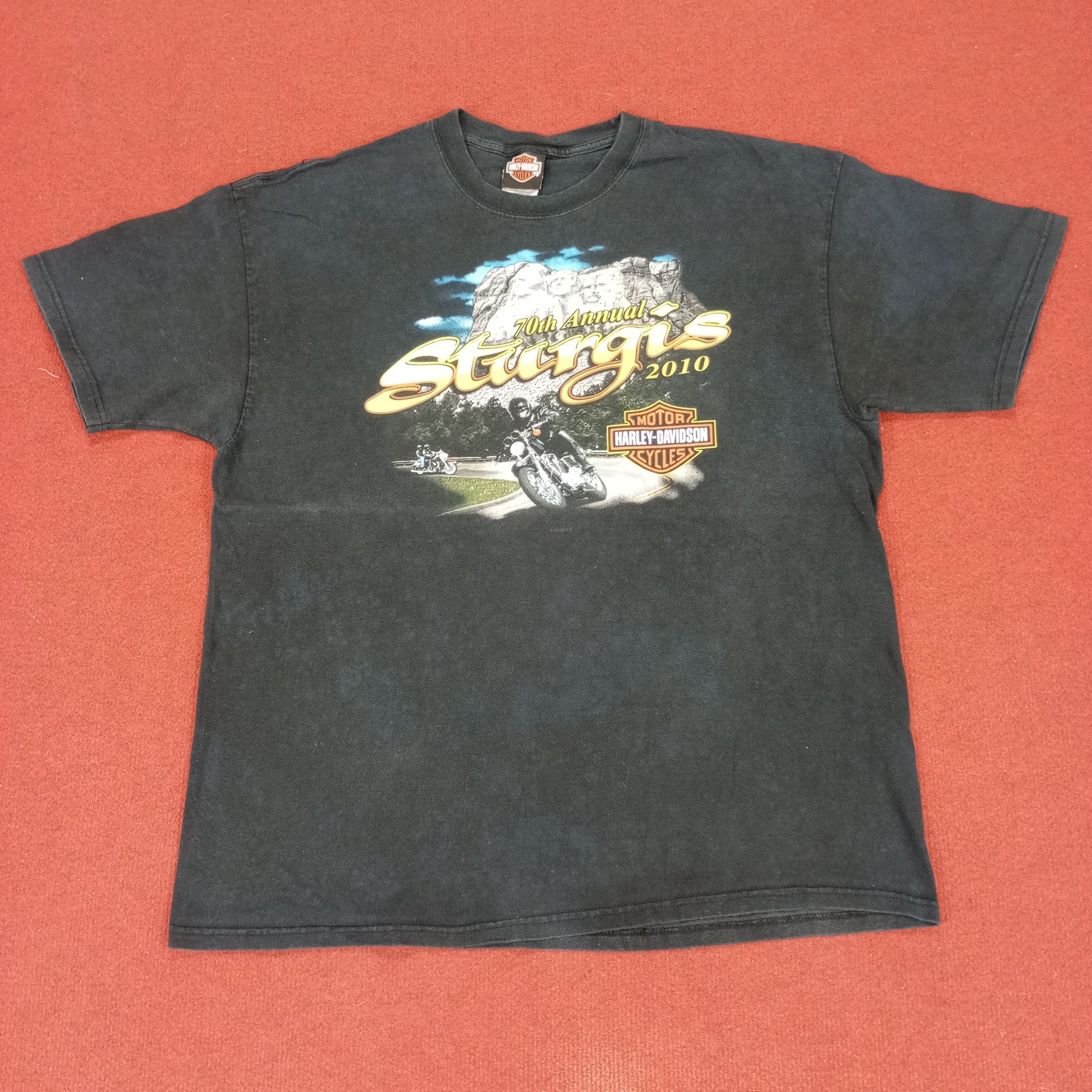Harley Davidson × Vintage Harley Davidson Motorcycle Streetwear Style Vintage Tshirt Size US XL / EU 56 / 4 - 1 Thumbnail