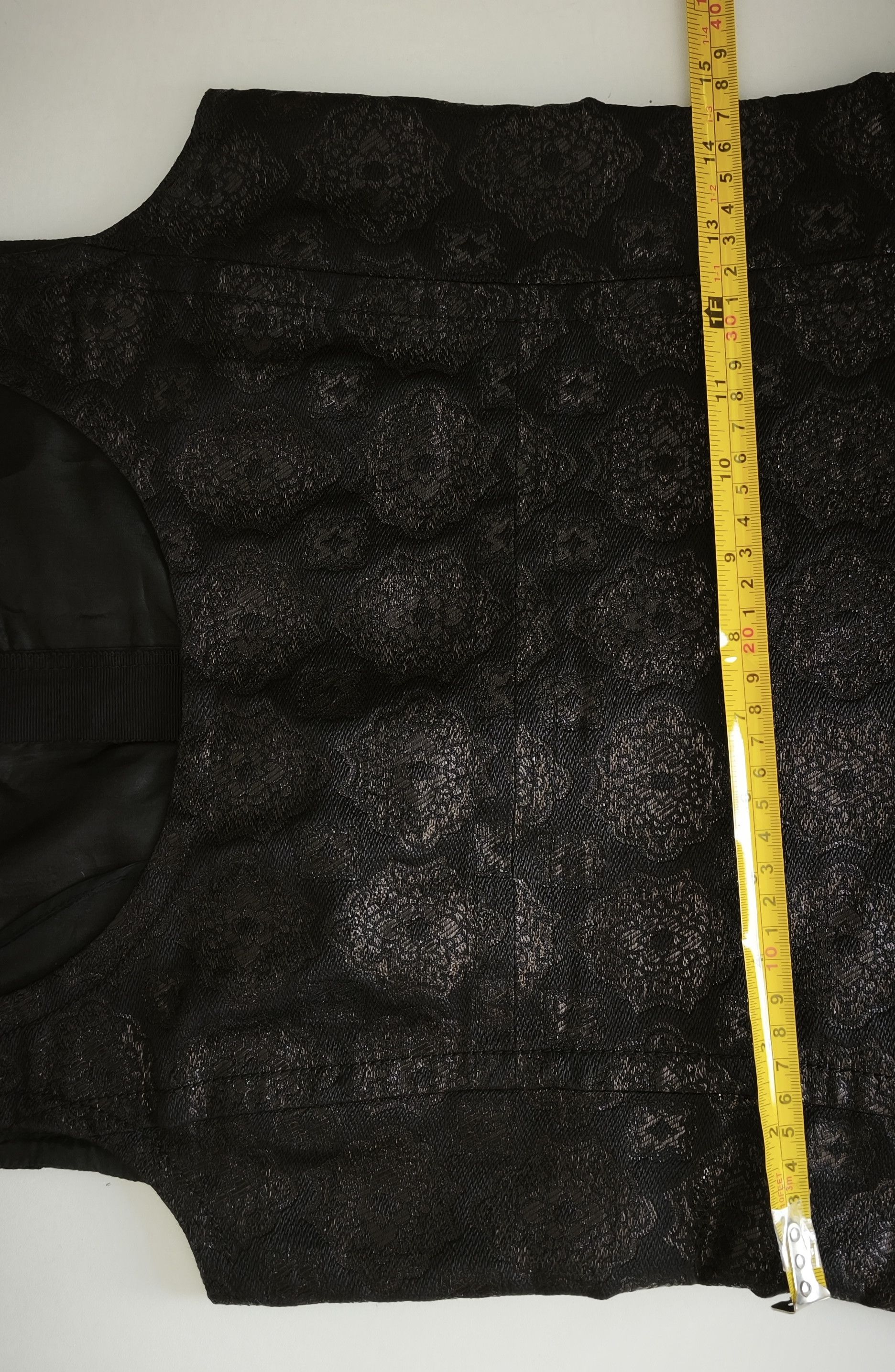 Prada Black brocade fabric silk mini dress Size XS / US 0-2 / IT 36-38 - 10 Thumbnail