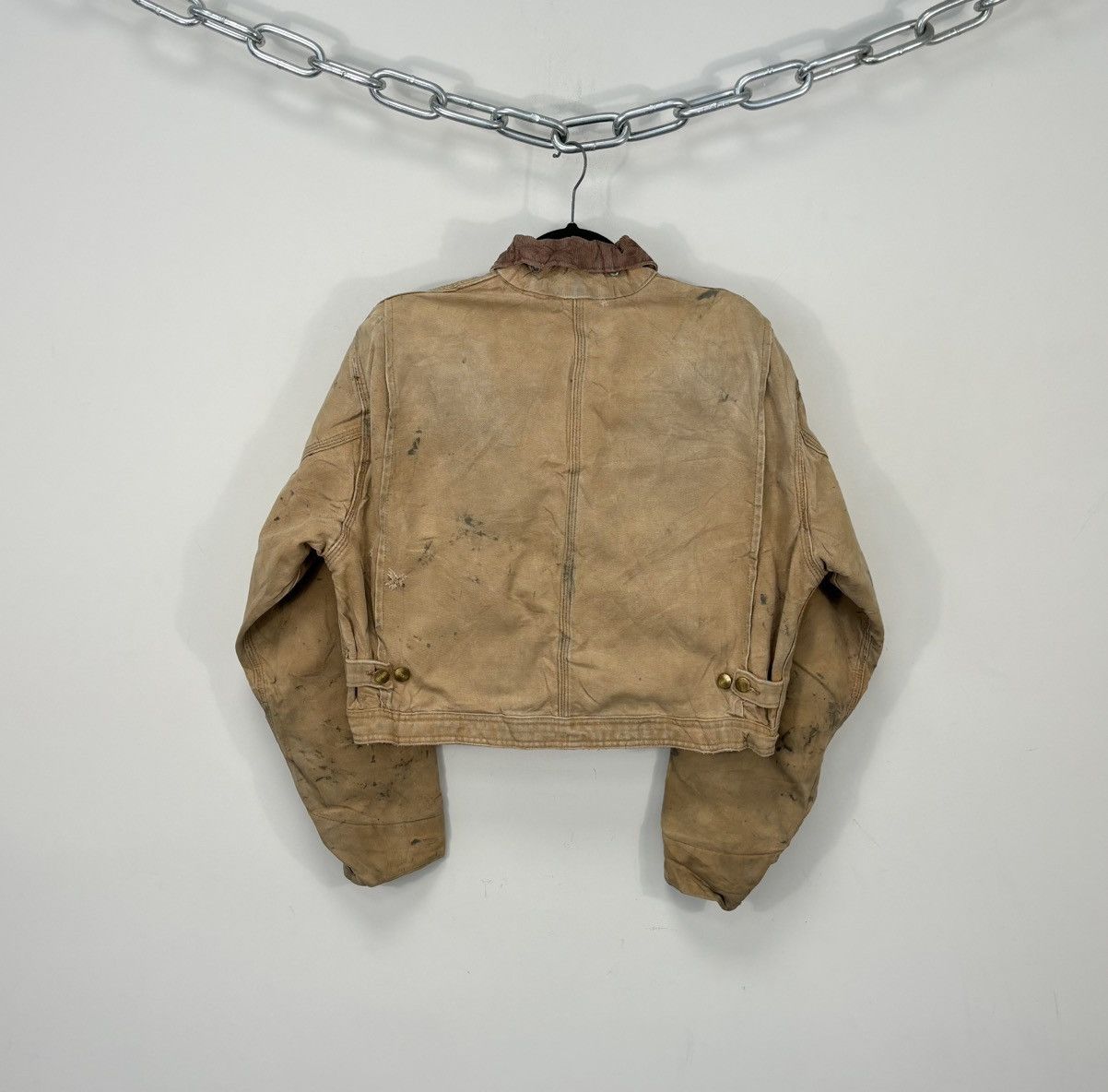 Carhartt Vintage 90s Carhartt Made In USA Hype Boxy Cropped Jacket Size US M / EU 48-50 / 2 - 2 Thumbnail