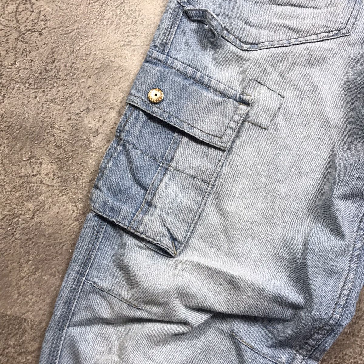 Vintage Vintage Y2K Baggy Distressed Cargo Pants Skate Streetwear 34 Size US 34 / EU 50 - 3 Thumbnail
