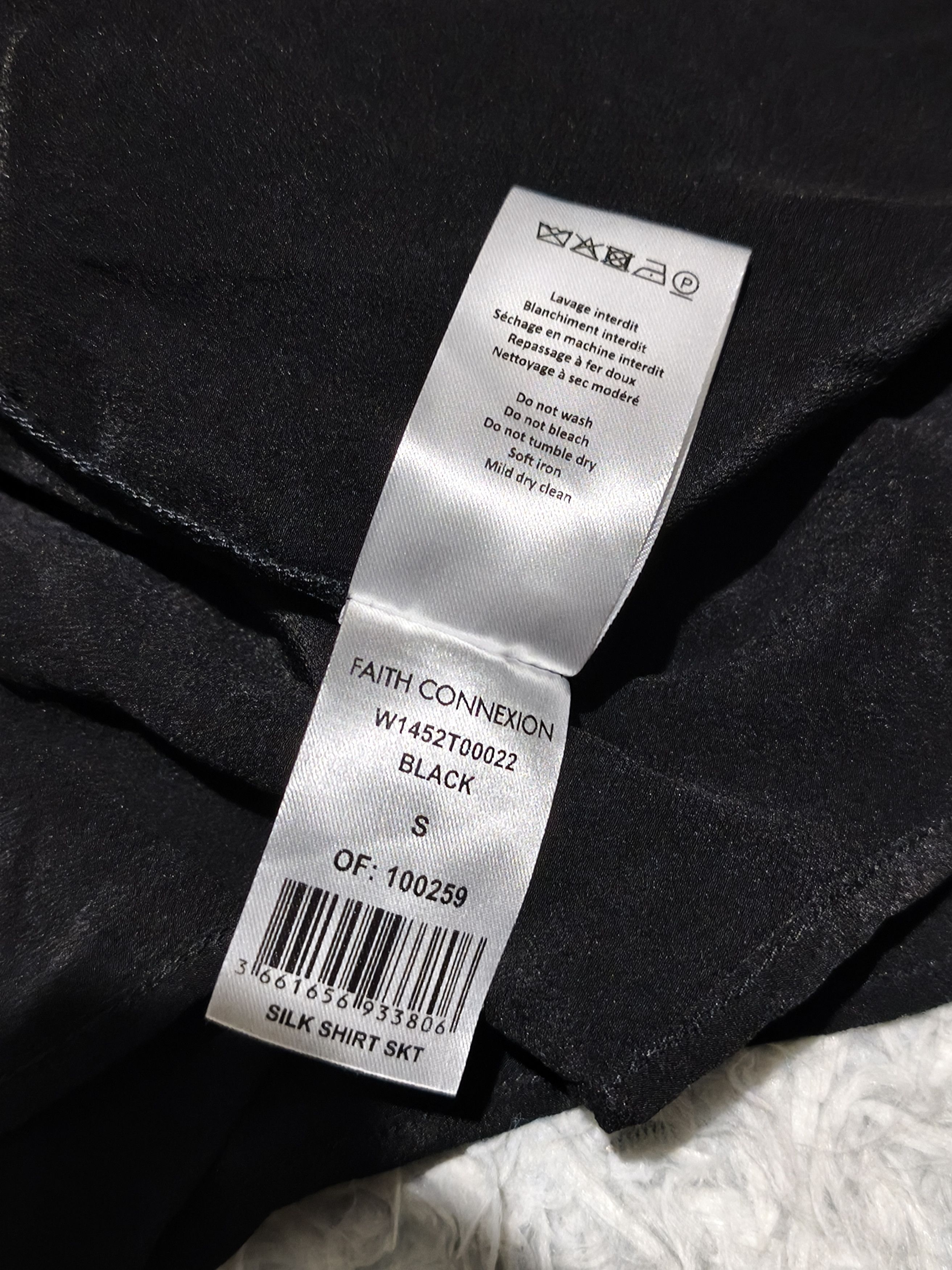 Faith Connexion FAITH CONNEXION Shirt Style Asymmetric Silk Skirt Size 28" / US 6 / IT 42 - 18 Thumbnail