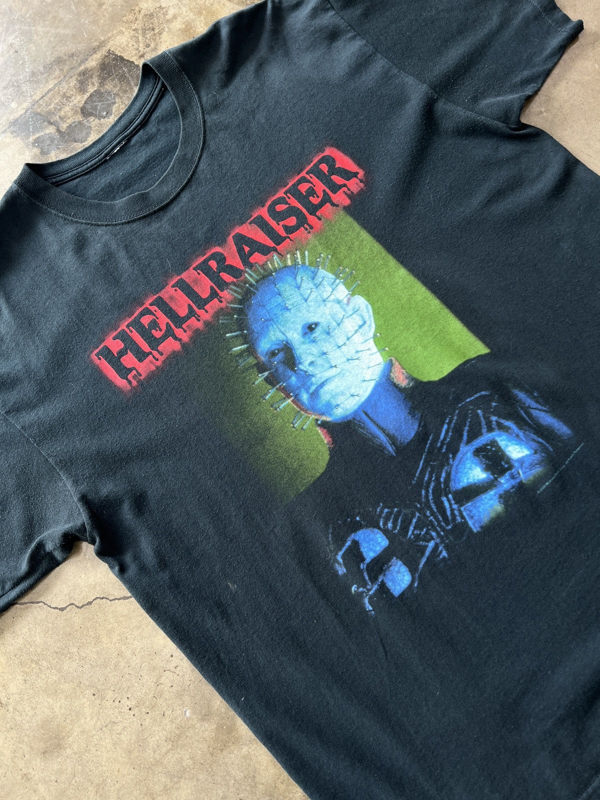 image of Vintage 2002 Hellraiser Movie Horror Tee Sz. XL in Black, Men's