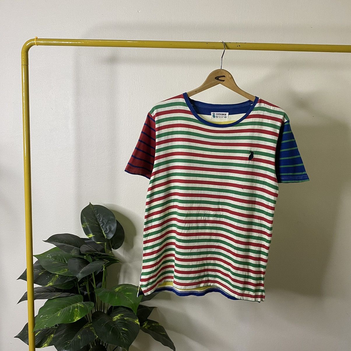 Japanese Brand Titicaca Multicolor Stripes Tee Size US S / EU 44-46 / 1 - 1 Thumbnail