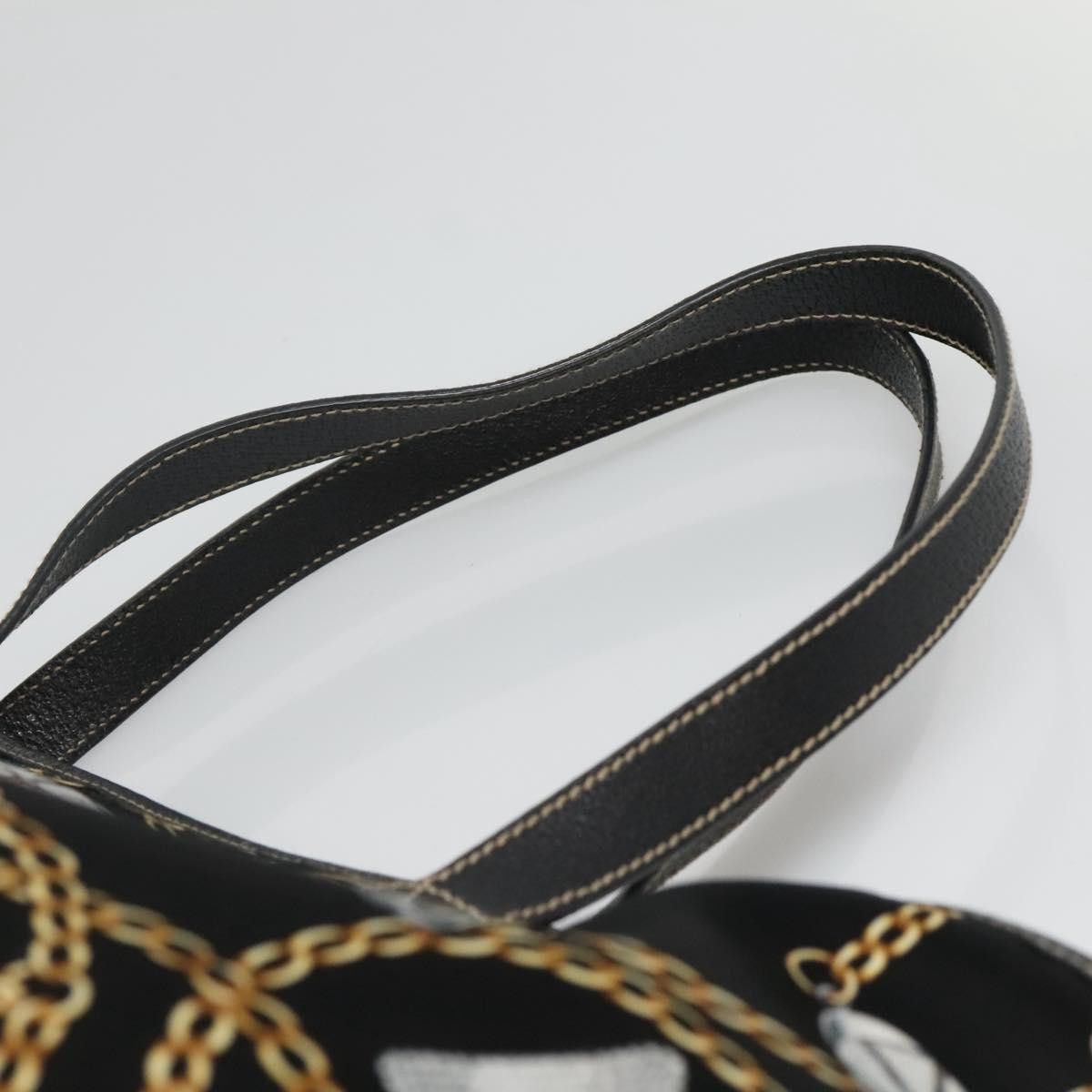 Gucci GUCCI Tote Bag Satin Outlet Black Gold Size ONE SIZE - 8 Thumbnail