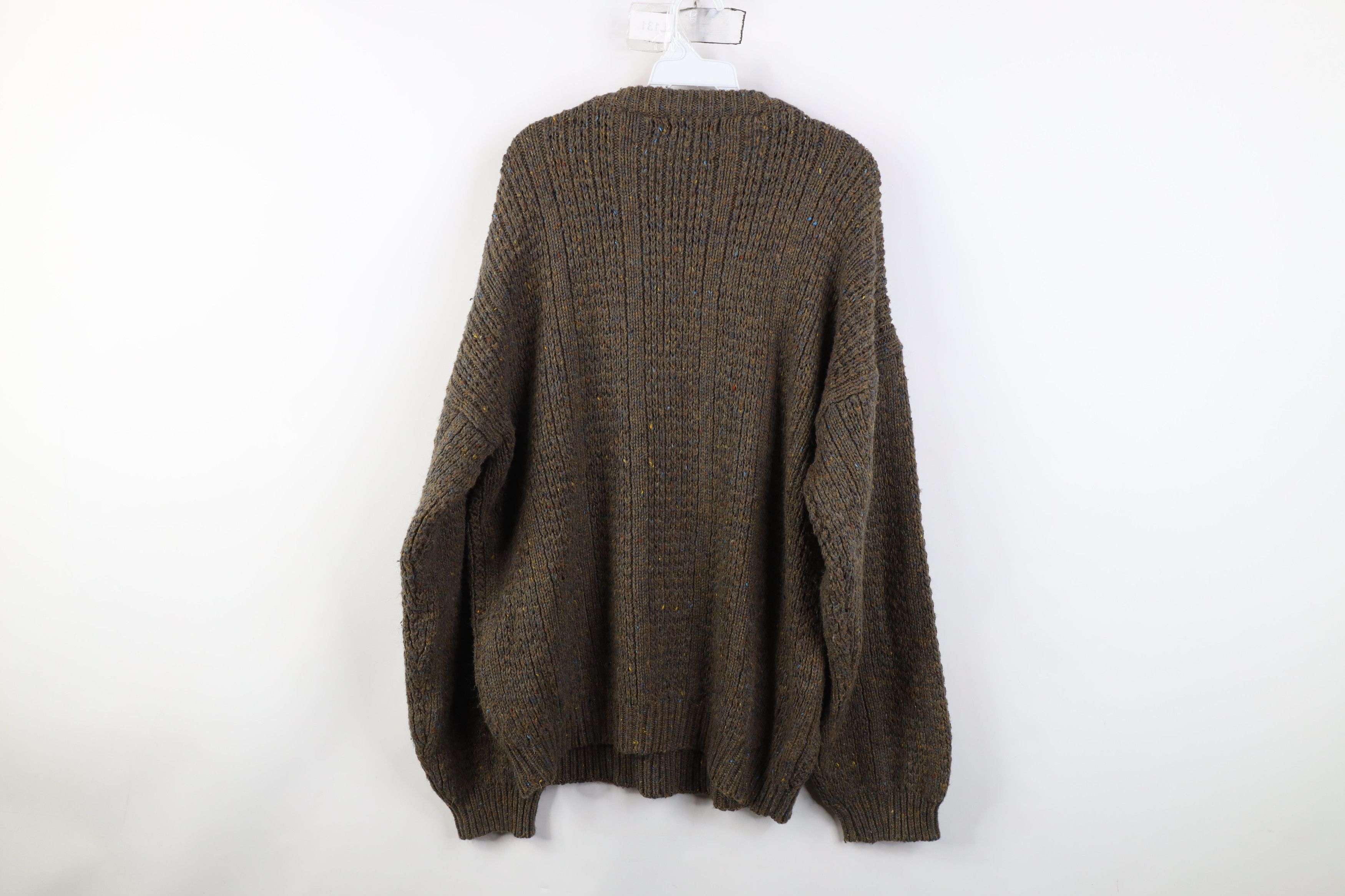 Vintage Vintage 90s Streetwear Chunky Cable Knit Fisherman Sweater Size US L / EU 52-54 / 3 - 8 Thumbnail