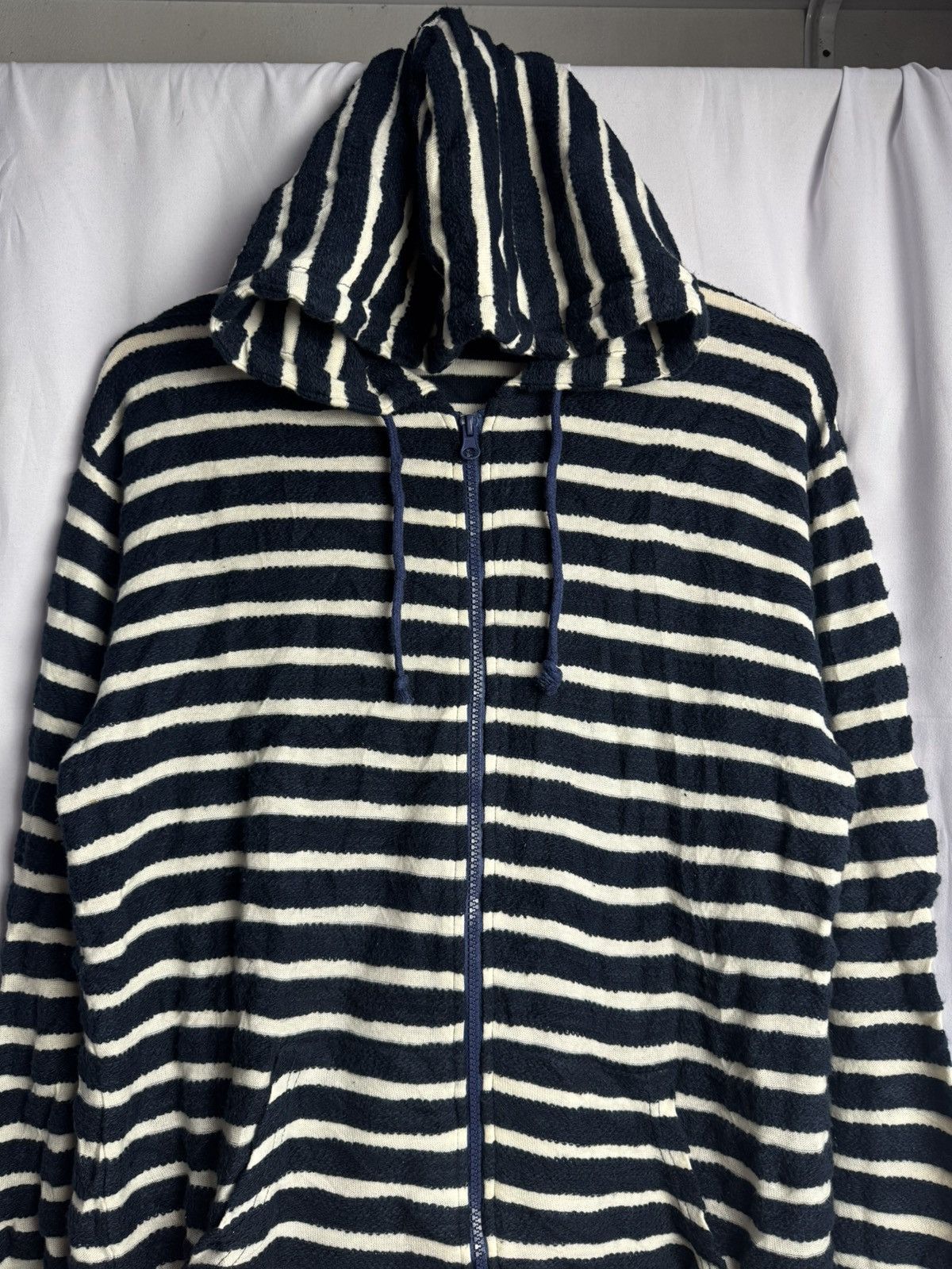 If Six Was Nine × Japanese Brand × Le Grande Bleu (L.G.B.) Japanese Brand Striped Hoodie Size US M / EU 48-50 / 2 - 3 Thumbnail