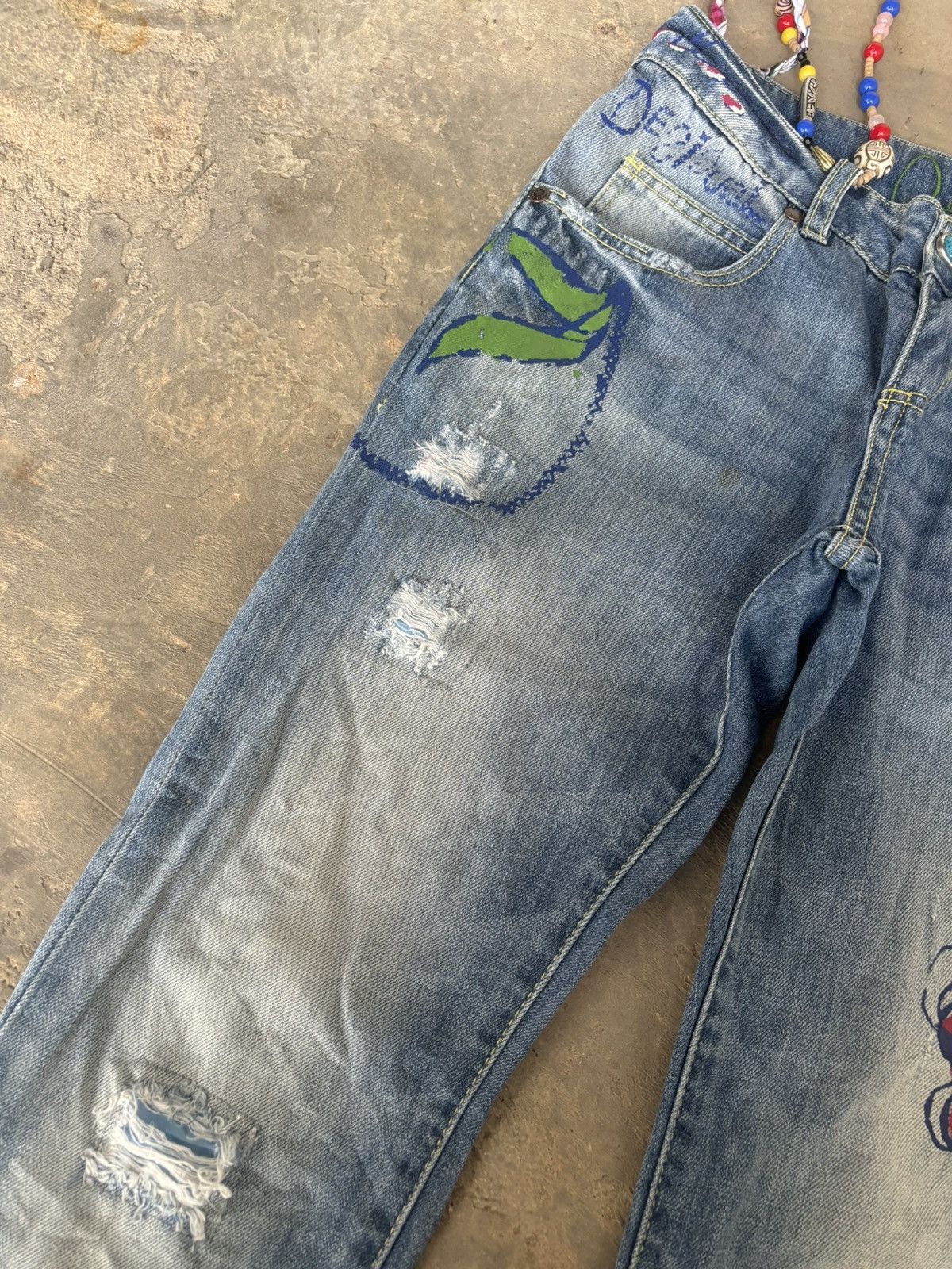 Hysteric Glamour Y2k Floral Hysteric Glamour style Denim Unisex Size US 28 / EU 44 - 6 Thumbnail