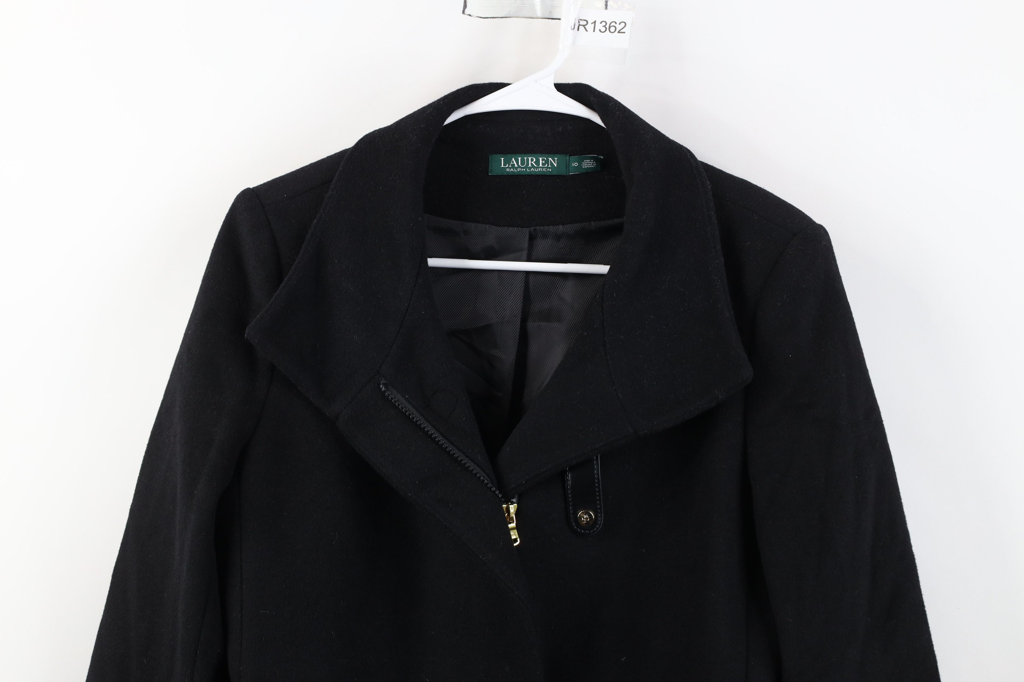 Ralph Lauren Vintage 90s Y2K Ralph Lauren Clasp Full Zip Jacket Black Size L / US 10 / IT 46 - 2 Thumbnail