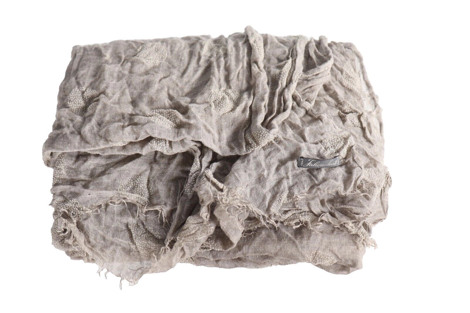 Faliero Sarti Faliero Sarti 37" x 37" Beige Brown Studded Scarf AS IS Size ONE SIZE - 2 Thumbnail