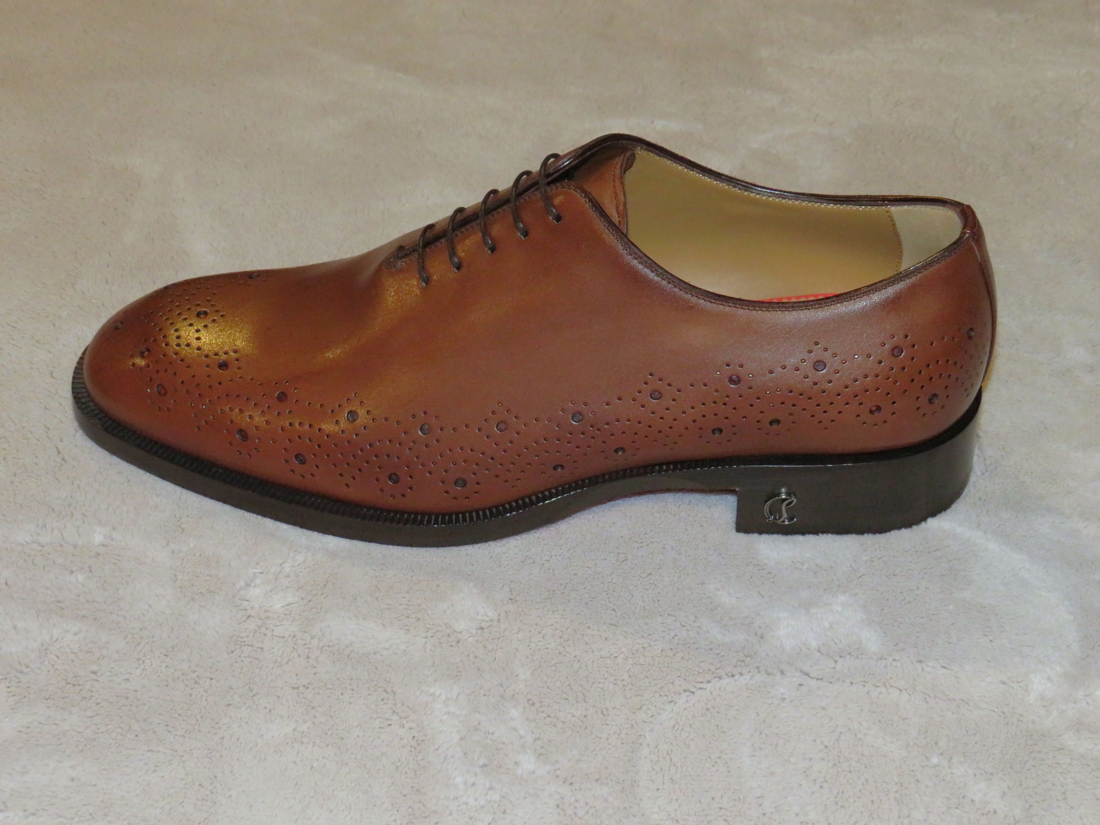 Christian Louboutin Corteobello Havane Medallion Red Bottom Oxford US 8 NWB Size US 8 / EU 41 - 5 Thumbnail