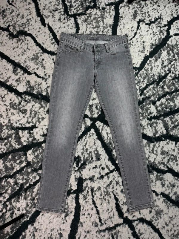 Levi's Levis denim curve jeans pants gray 26 30 logo Size 26" / US 2 / IT 38 - 2 Thumbnail