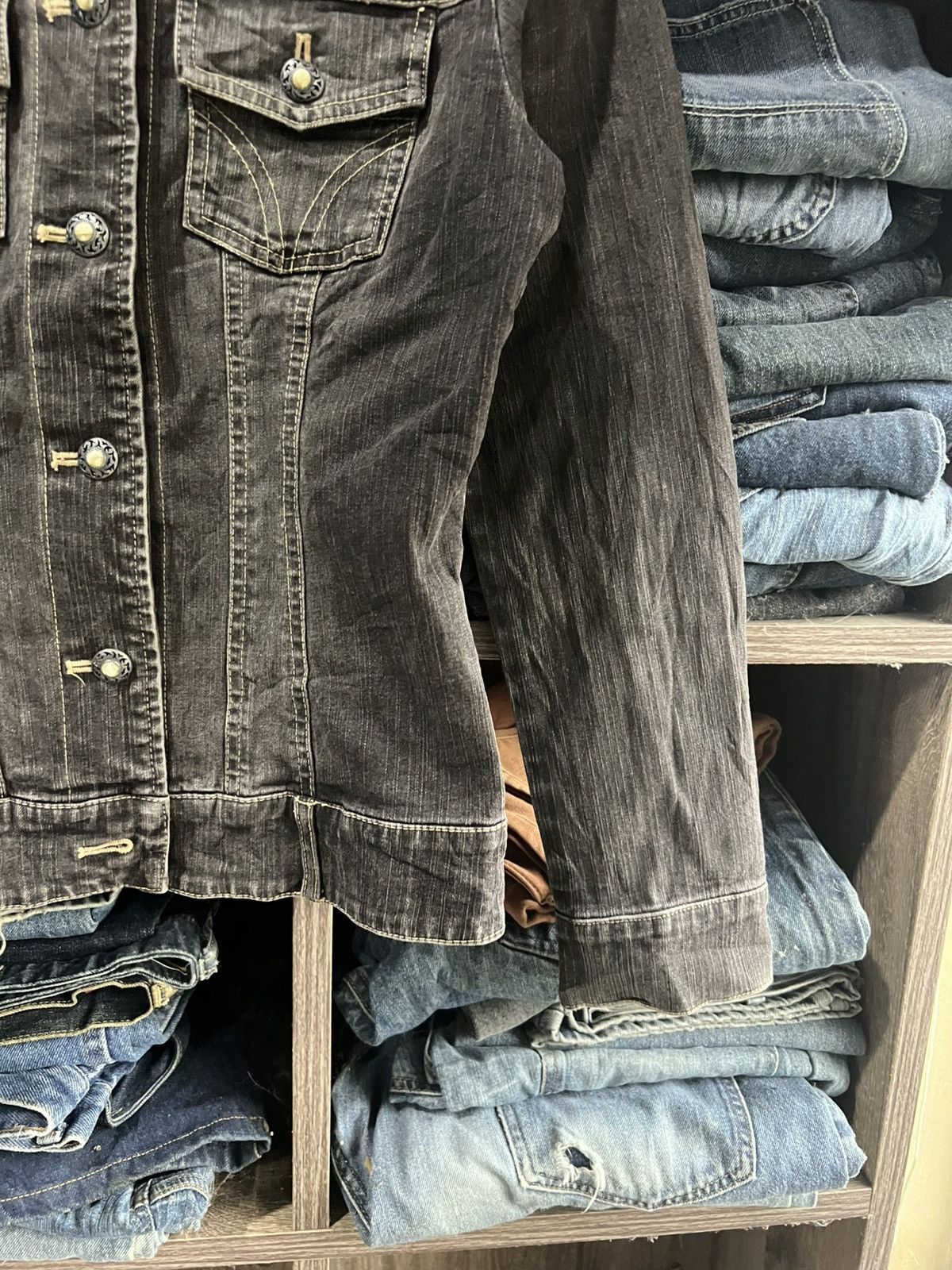 Michel Klein 🔥AVV Michel Klein Denim Jacket Size S / US 4 / IT 40 - 7 Thumbnail