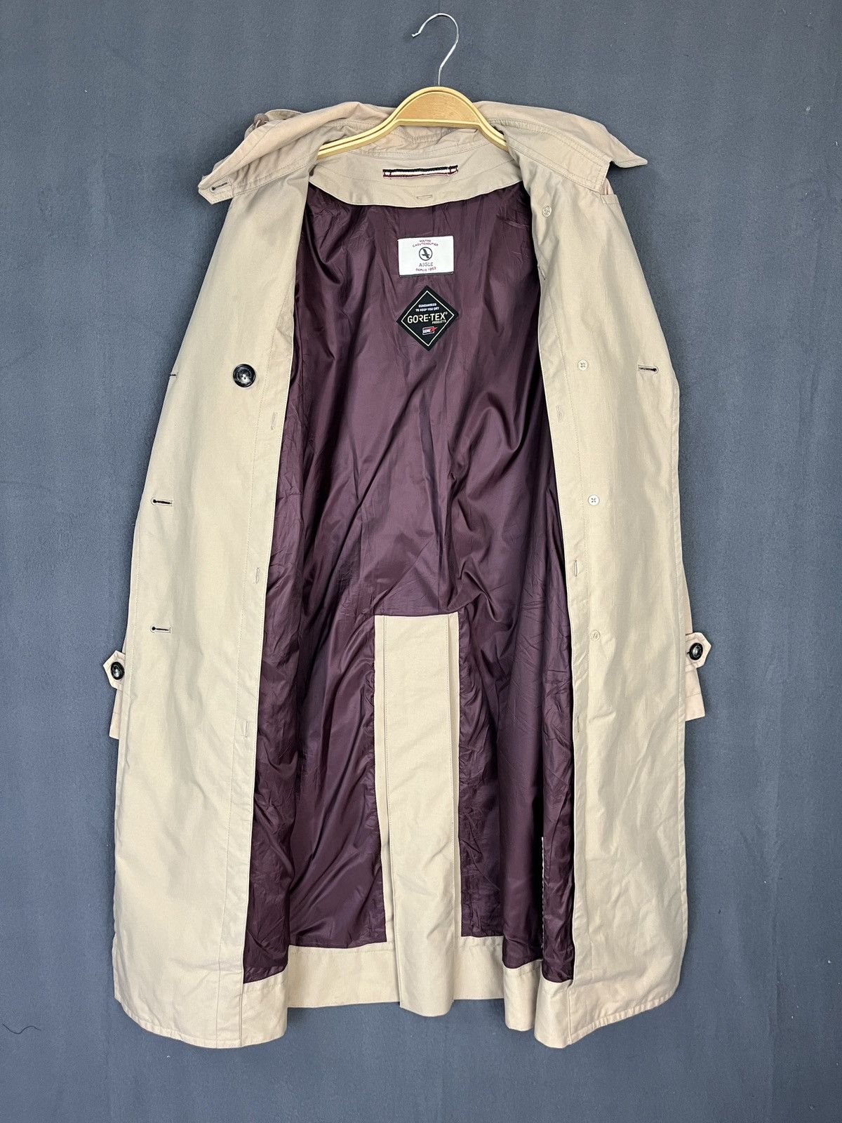 Aigle × Goretex × Vintage Aigle Goretex Trench Coat Long Jacket Size US S / EU 44-46 / 1 - 11 Thumbnail