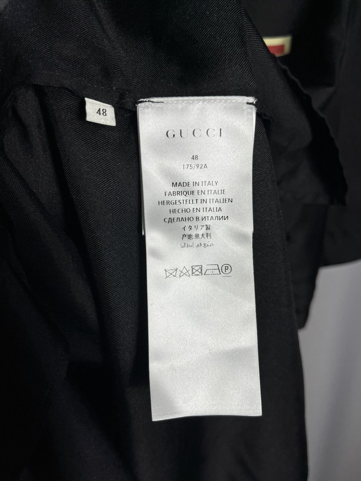 Gucci Gucci Black Cat Blind for Love Silk Black Mens Size US M / EU 48-50 / 2 - 8 Thumbnail