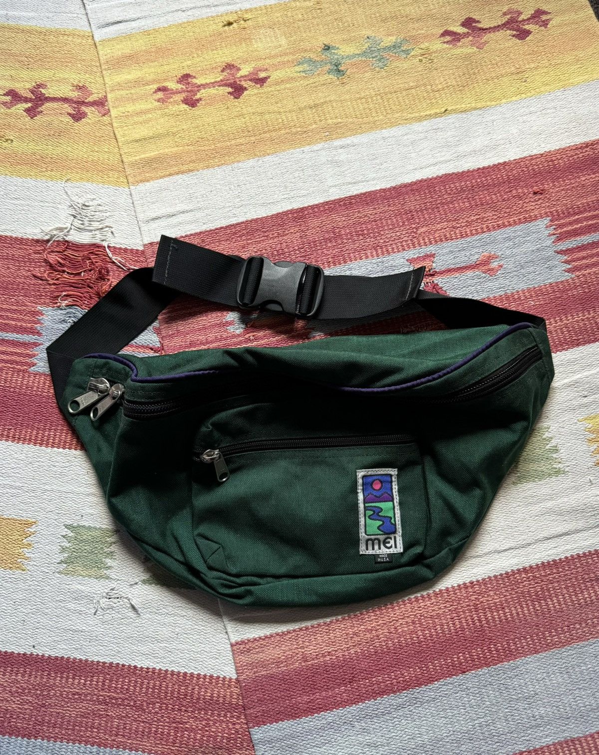 Vintage Vintage 90’s MEI Kawa Made In USA Green Outdoor Waist Bag Size ONE SIZE - 1 Thumbnail