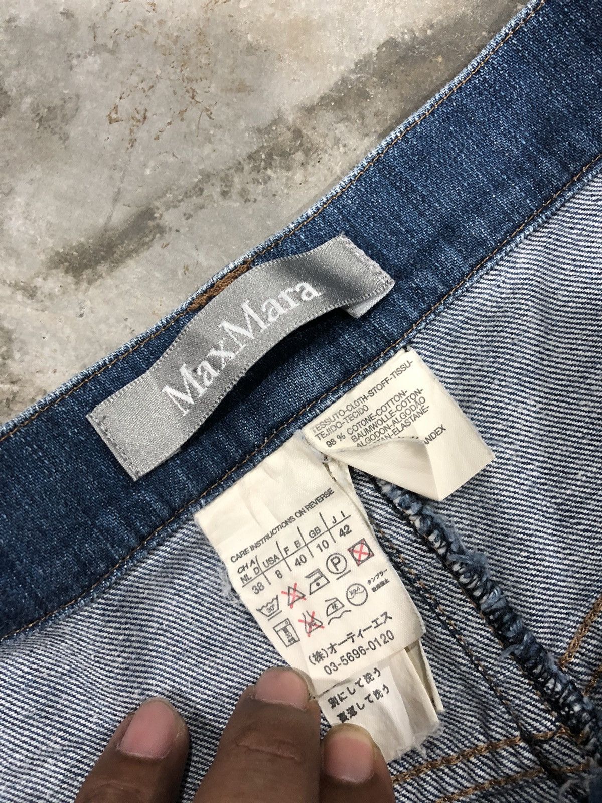 If Six Was Nine × Max Mara Max mara BushPants Design Jeans Size 30" / US 8 / IT 44 - 7 Thumbnail