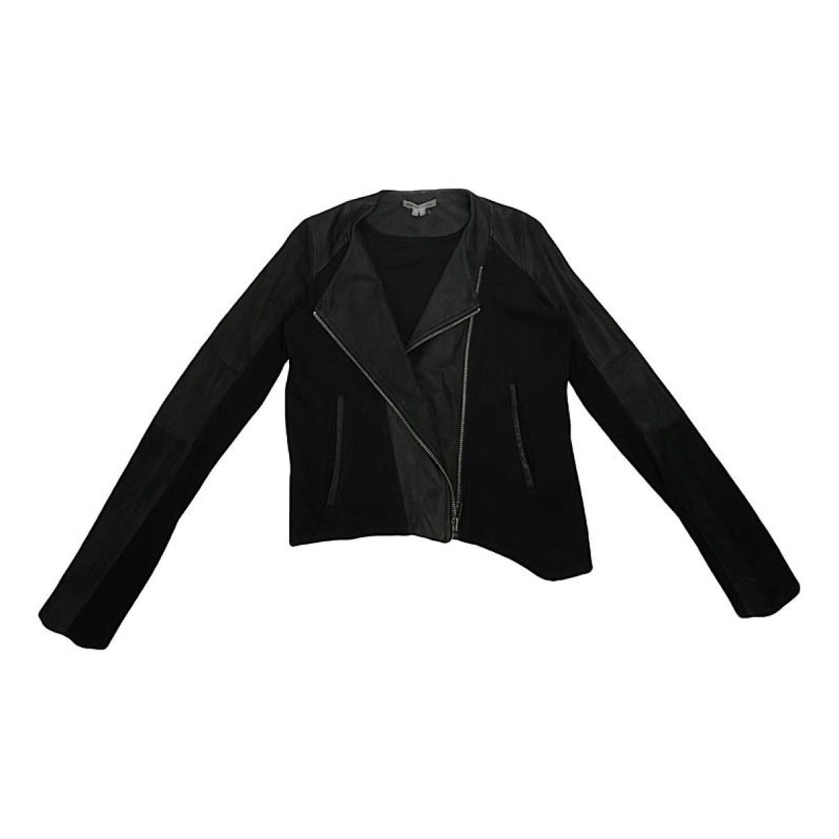 Helmut Lang Black Leather Jacket Size L / US 10 / IT 46 - 1 Thumbnail