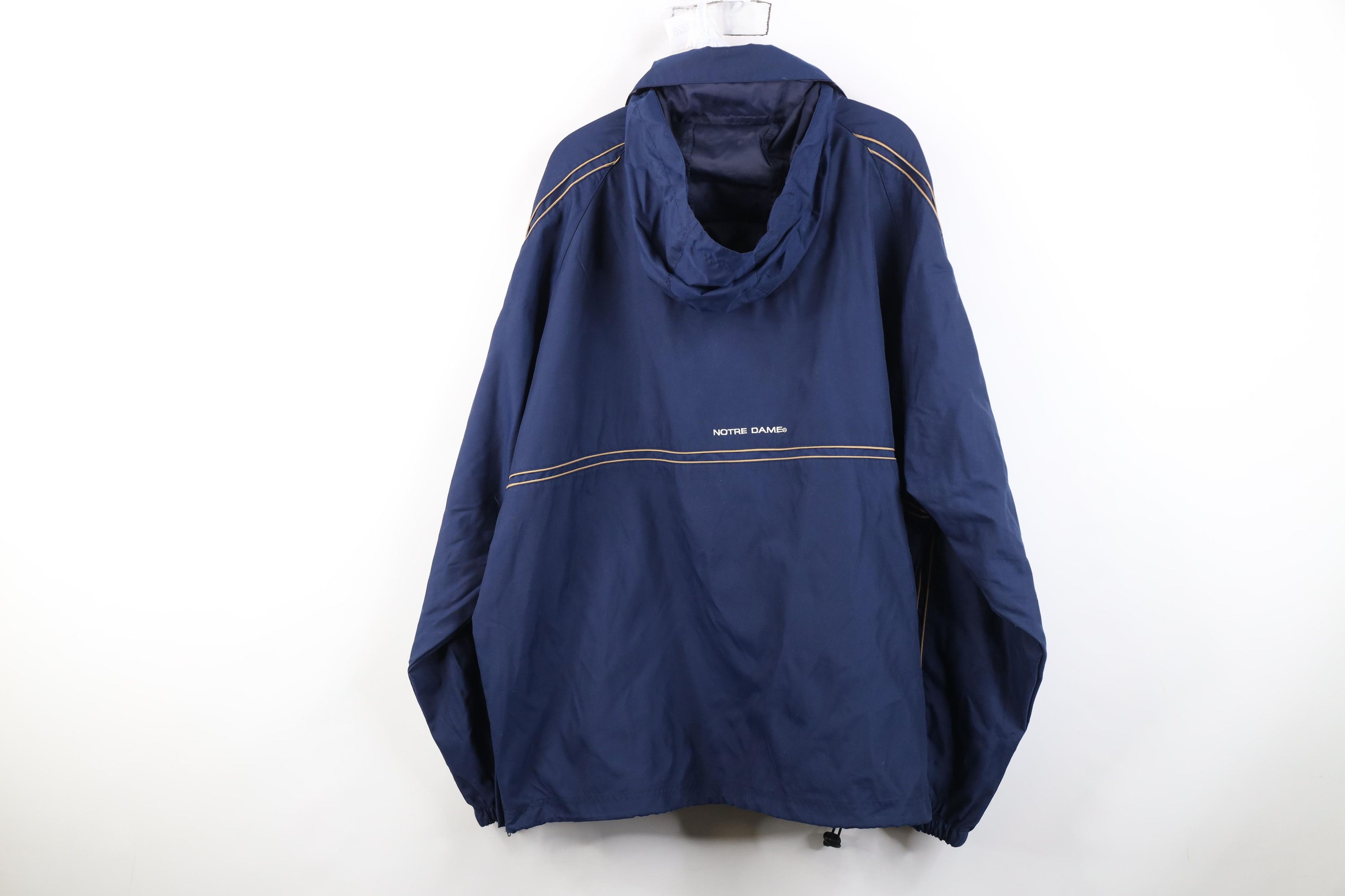 Vintage Deadstock Vintage 90s Y2K University Hooded Anorak Jacket Size US XXL / EU 58 / 5 - 16 Thumbnail