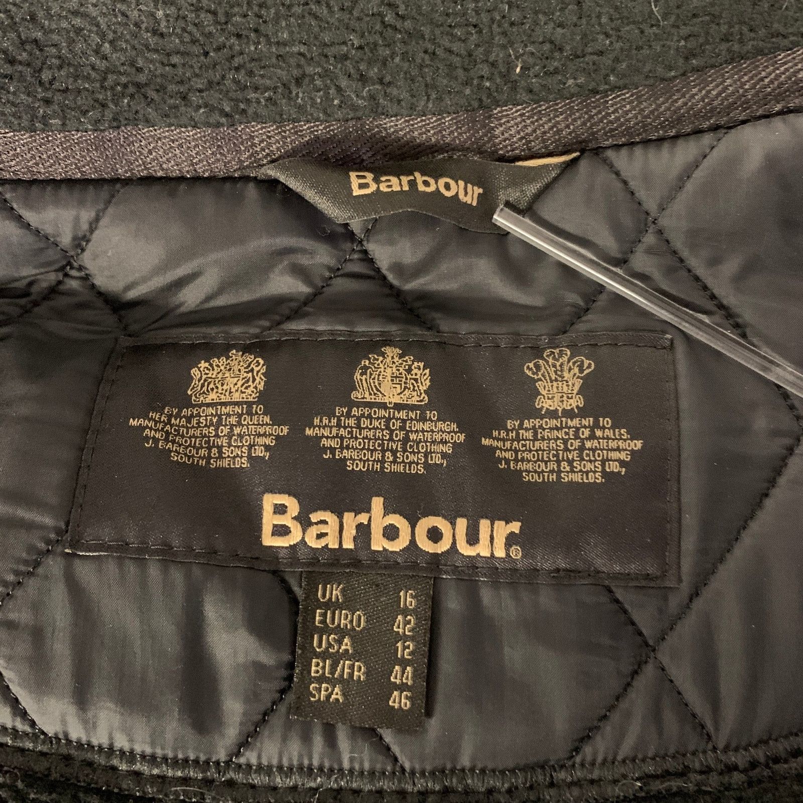 Barbour BARBOUR Size 12 Black Polyamide Quilted Jacket Size M / US 6-8 / IT 42-44 - 6 Thumbnail