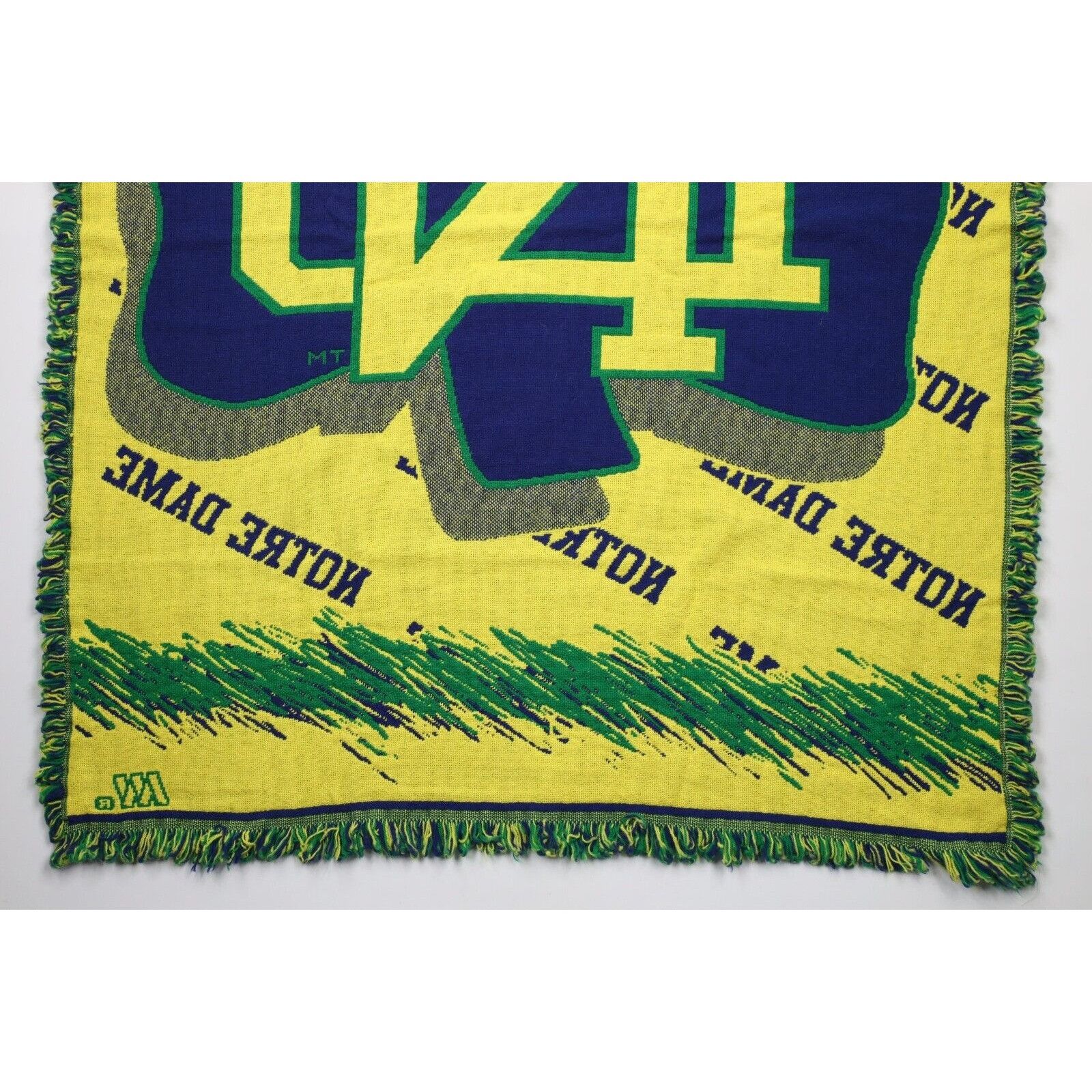 Vintage Vintage 90s All Over Print University of Notre Dame Blanket Size ONE SIZE - 9 Thumbnail