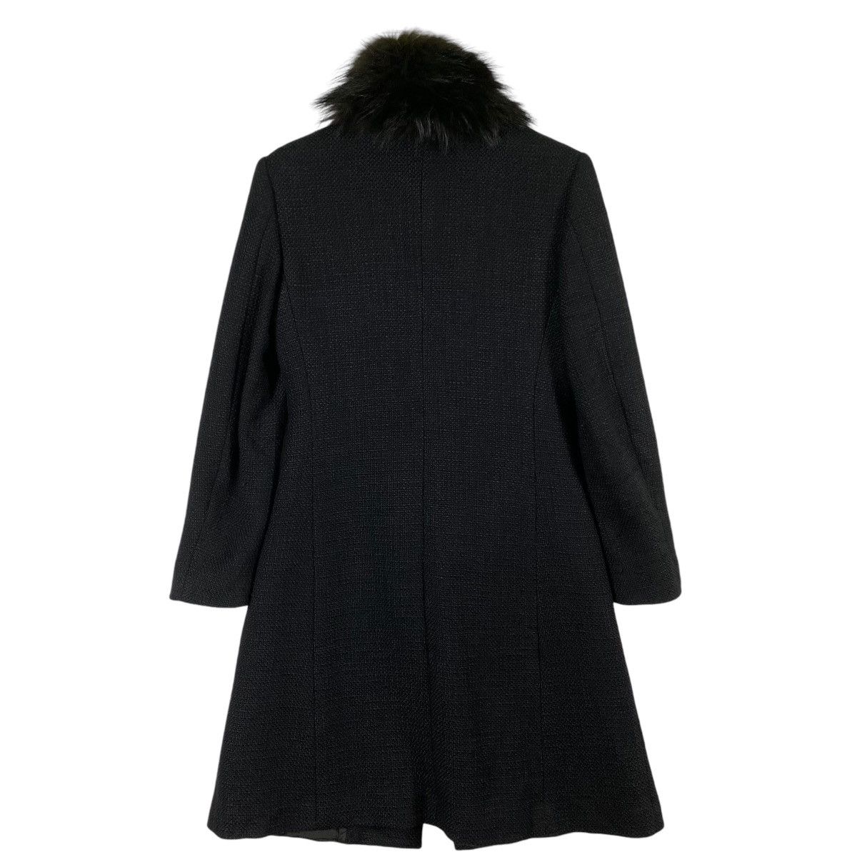 Versace × Versus Versace Vintage Versus Versace Fur Collar Long Button Jacket Size S / US 4 / IT 40 - 13 Thumbnail
