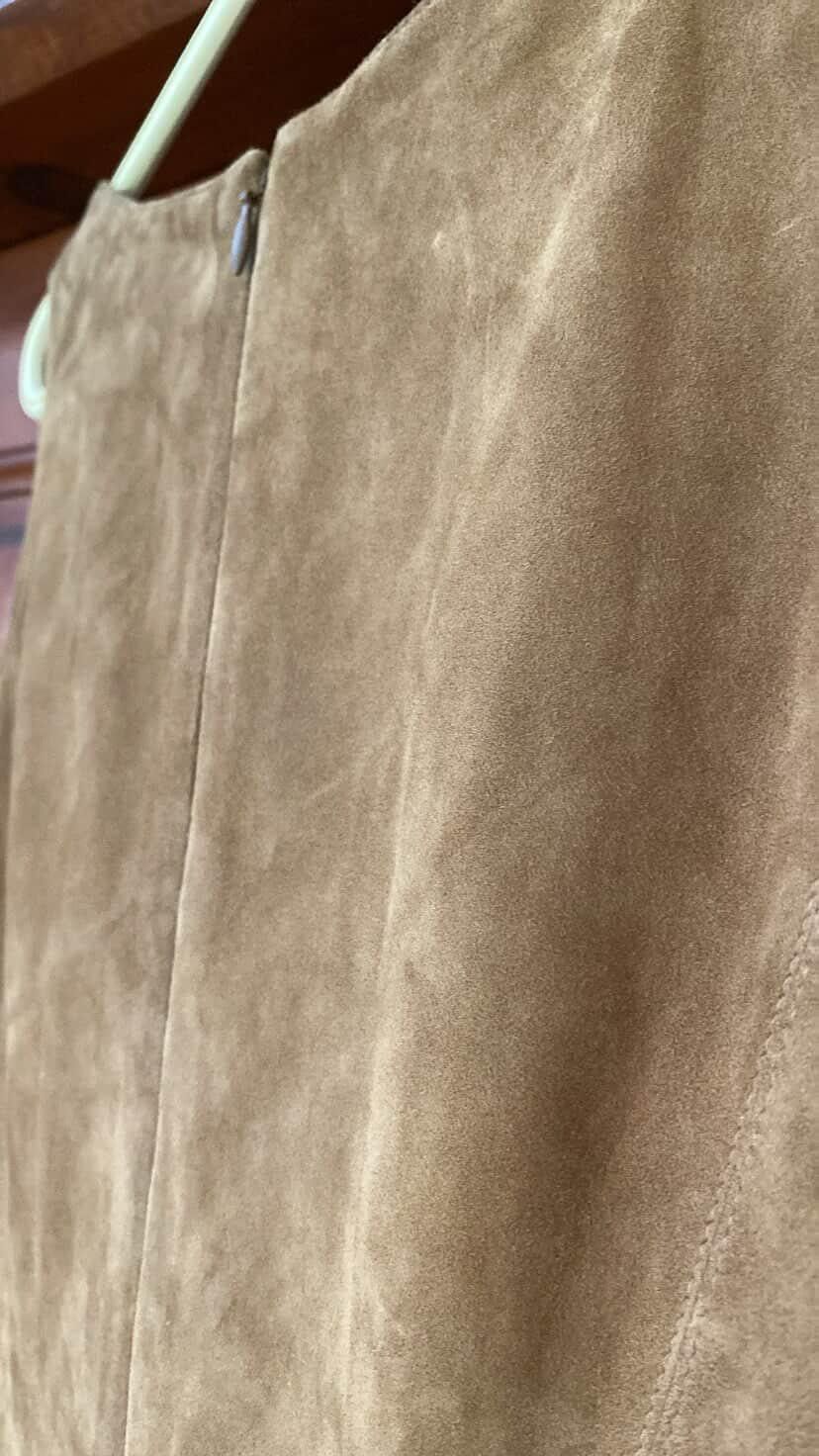 Ralph Lauren Purple Label Ralph Lauren Purple Label Suede Leather Dress Brown (NWT) Size S / US 4 / IT 40 - 3 Thumbnail