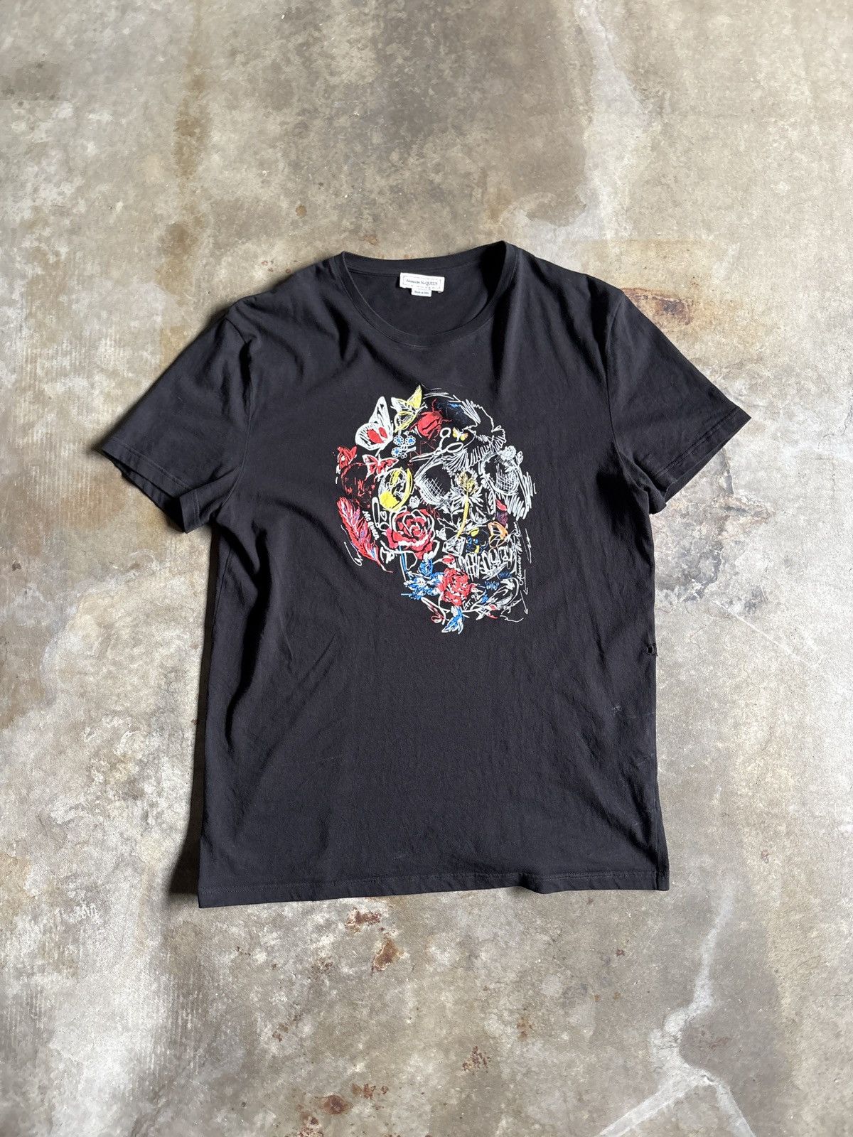 Alexander McQueen ALEXANDER MCQUEEN DOODLE SKULL TEE Size US M / EU 48-50 / 2 - 1 Thumbnail