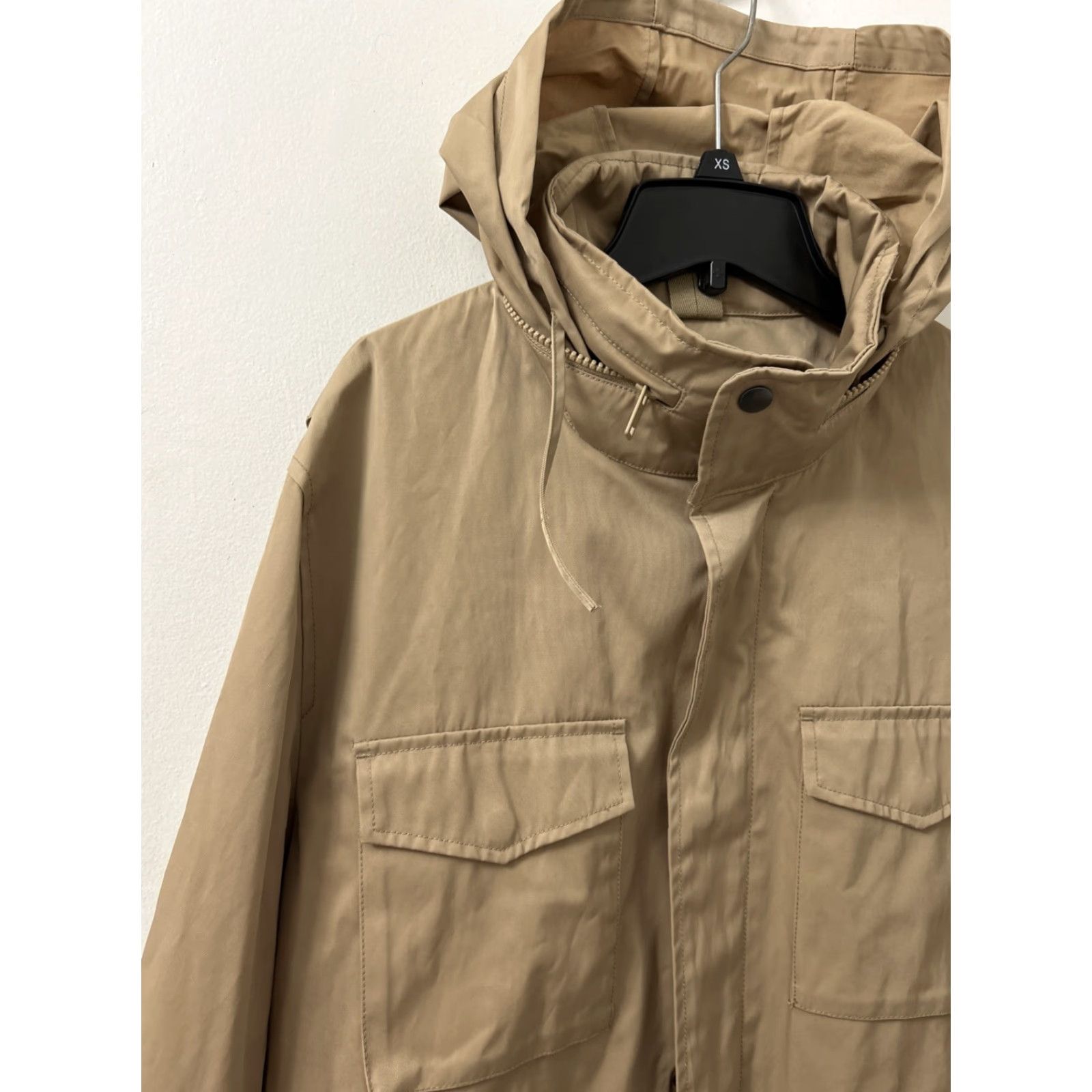 Express Express Jacket Mens L Brown Water Resistant Hooded Full Zip Coat L/S Military Jacket Regular Fit Casual Workwear Outdoors Mens L Brown Female? Mens Size US L / EU 52-54 / 3 - 4 Thumbnail