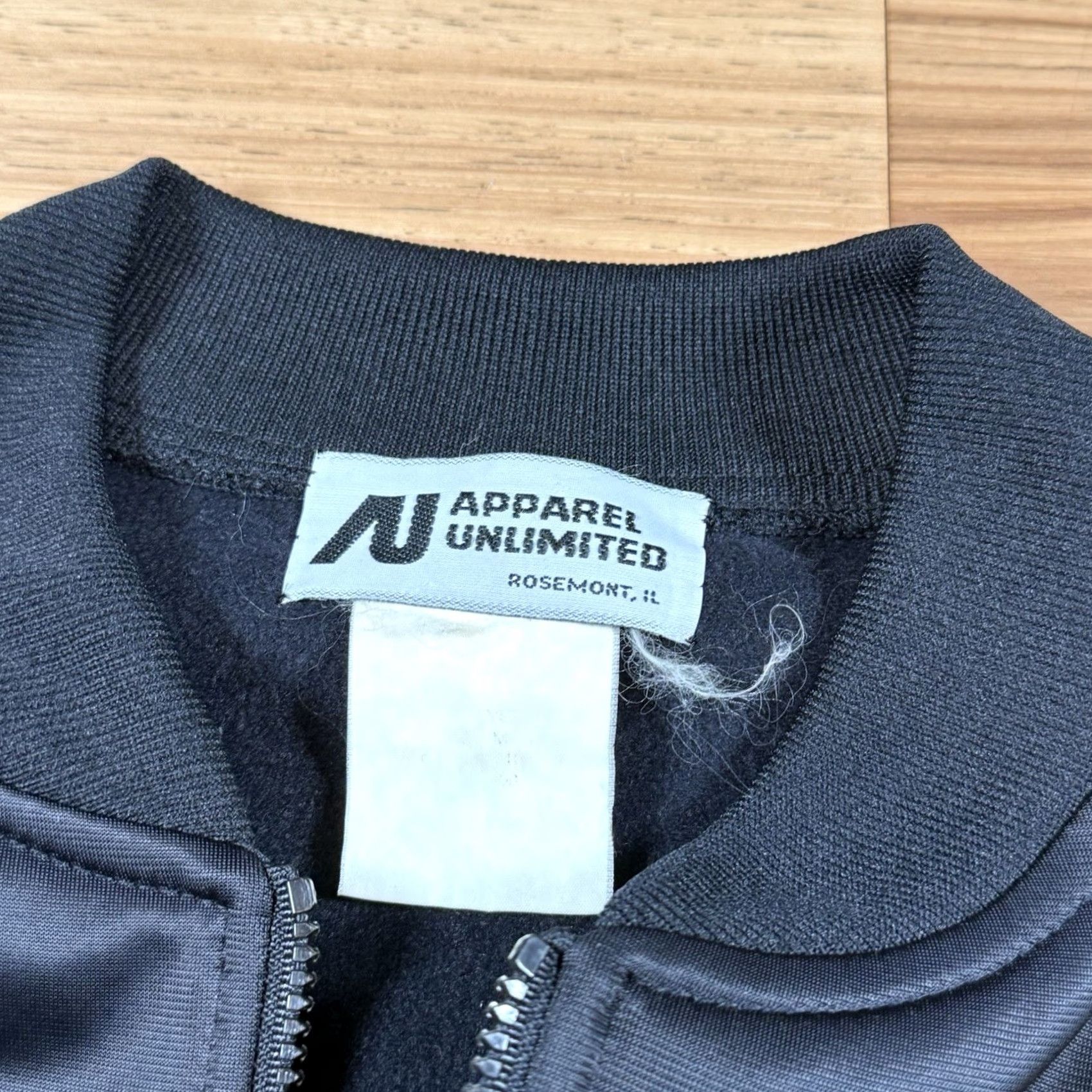 Vintage VINTAGE Apparel Unlimited Tracksuit Set Top Bottom Mens M Regular Black USA Made Activewear USA Smoothed Size 40R - 4 Thumbnail