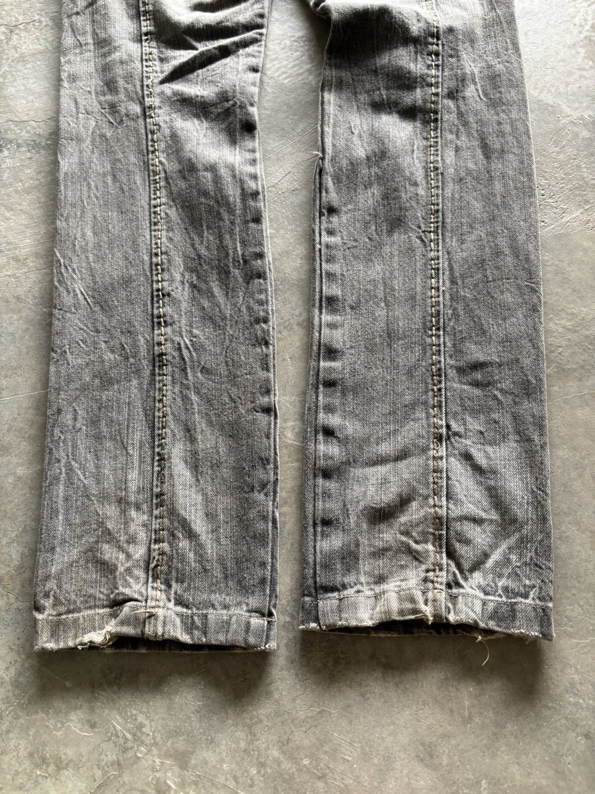 Japanese Brand Distressed double waist lace up jeans punk grungy stye Size US 32 / EU 48 - 20 Thumbnail