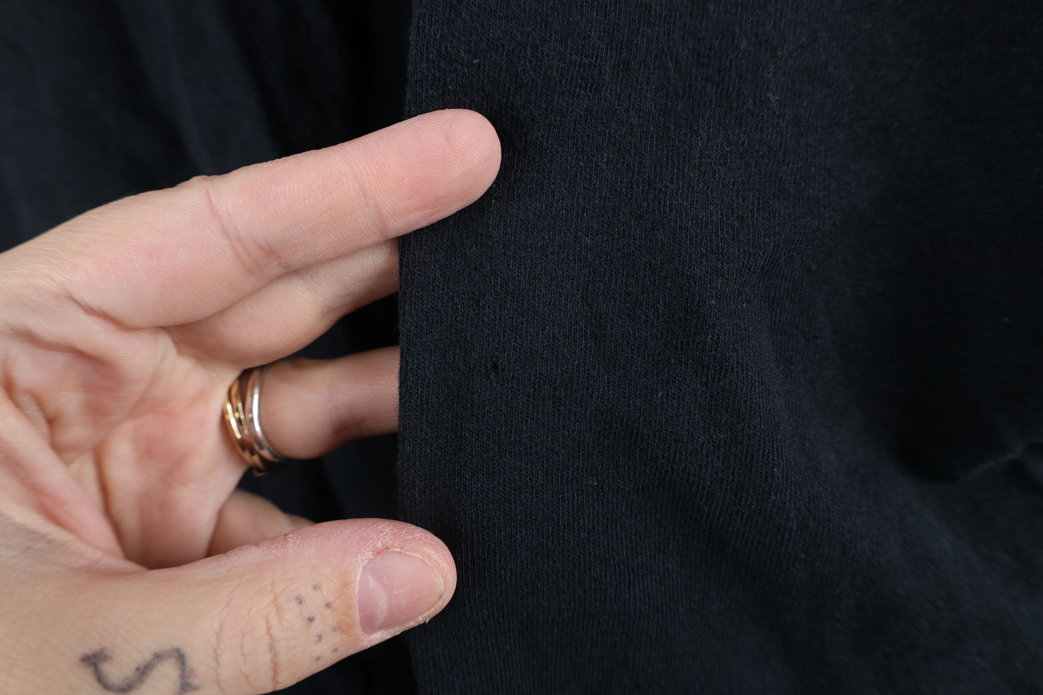 Vintage Vintage 90s Streetwear Long Sleeve T-Shirt Black Cotton Size US L / EU 52-54 / 3 - 4 Thumbnail
