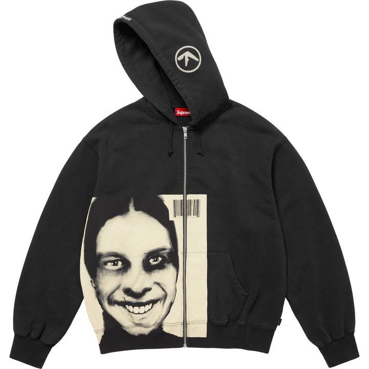 SUPREME APHEX TWIN ZIP UP HOODED SWEATSHIRT